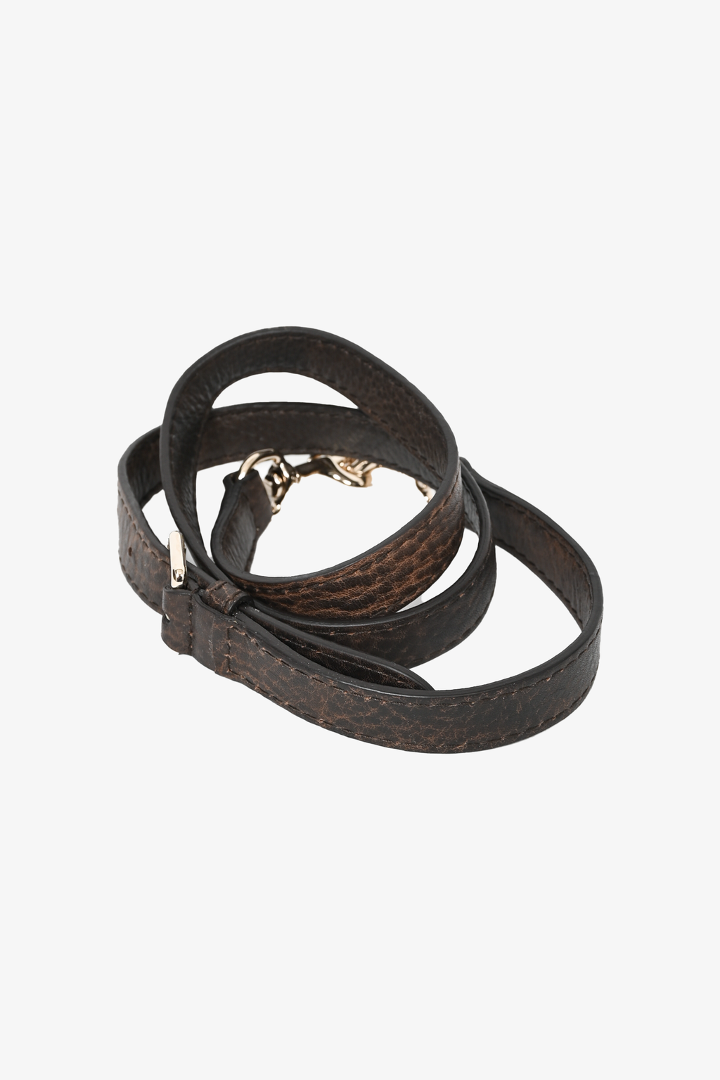 Gucci Brown Leather 'Guccissima' Medium Top Handle Bag