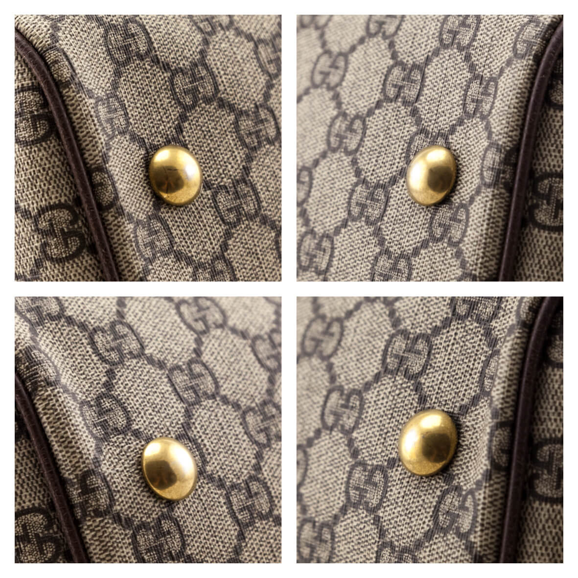 Gucci Brown Monogram GG Supreme Canvas Web Ophidia Medium Duffle Bag