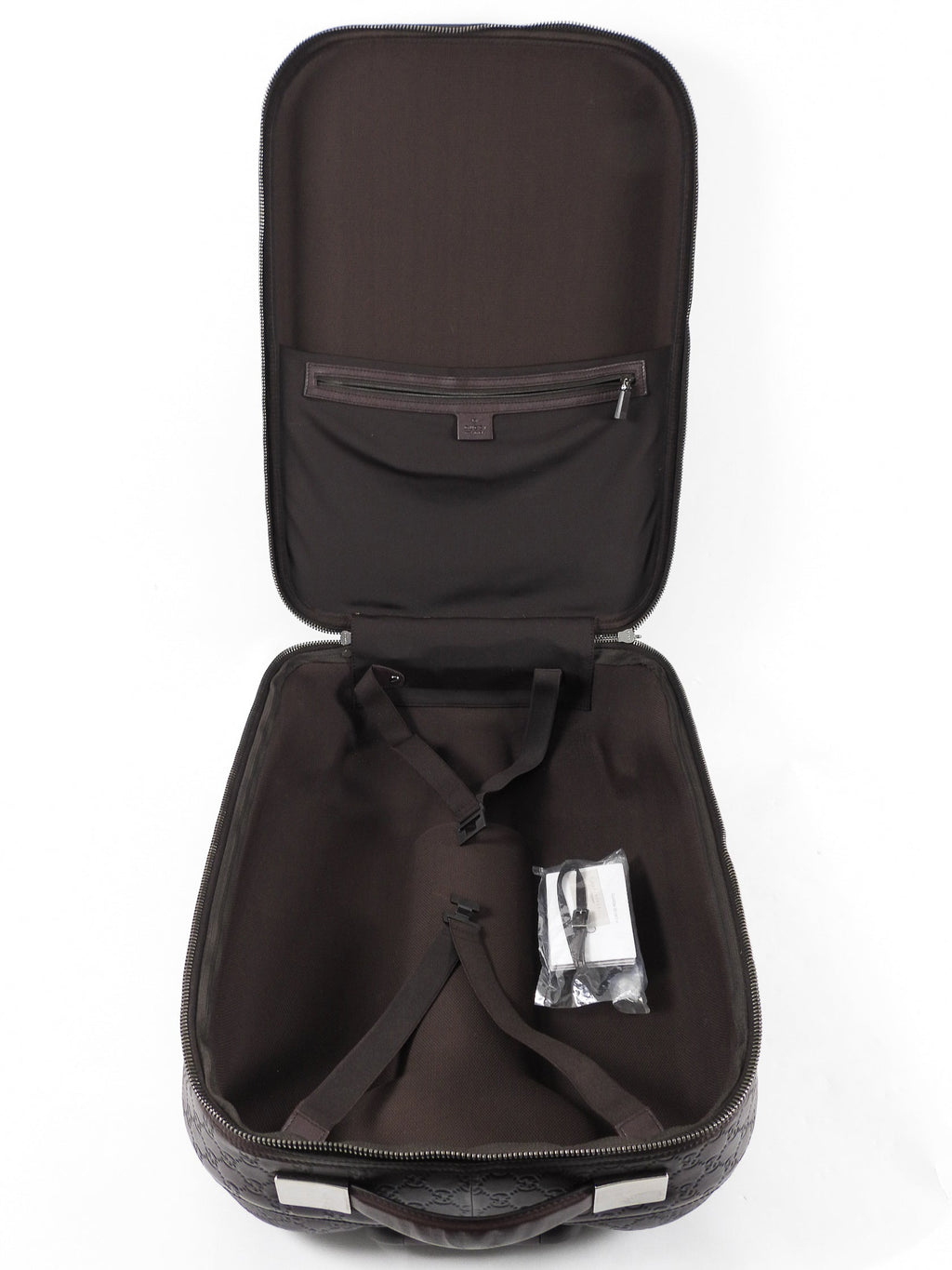 Gucci Guccissima Brown Monogram Rolling Luggage