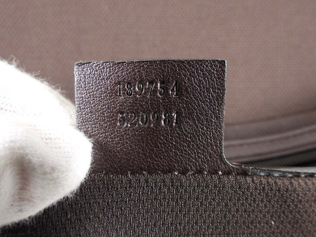 Gucci Guccissima Brown Monogram Rolling Luggage