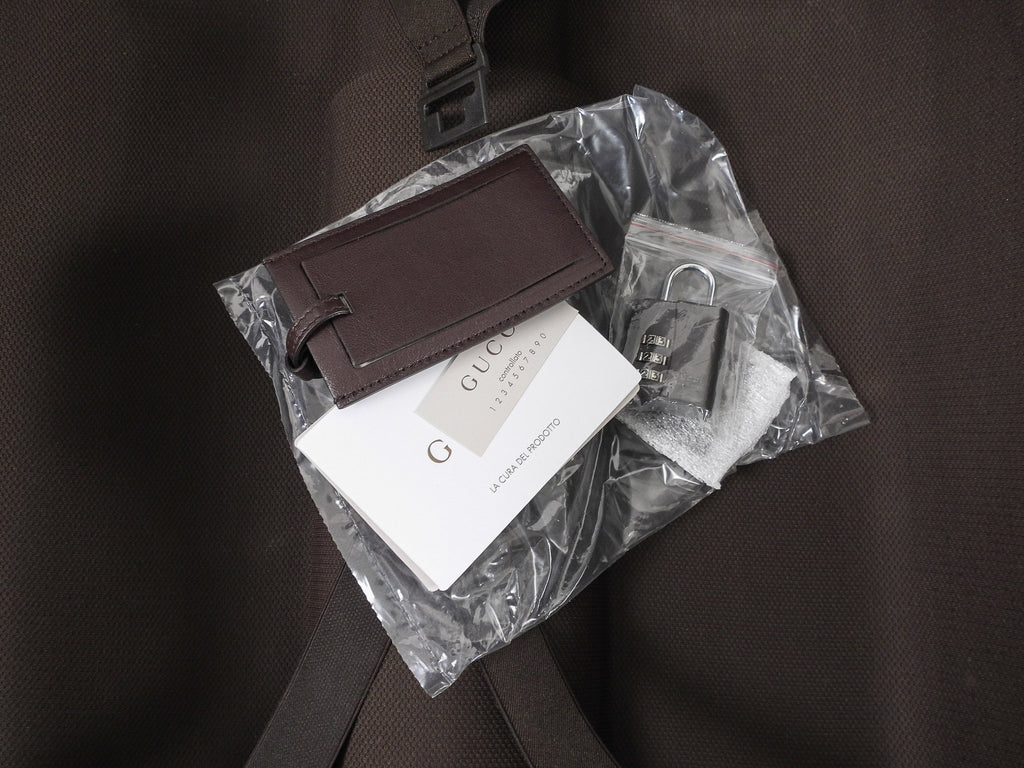 Gucci Guccissima Brown Monogram Rolling Luggage