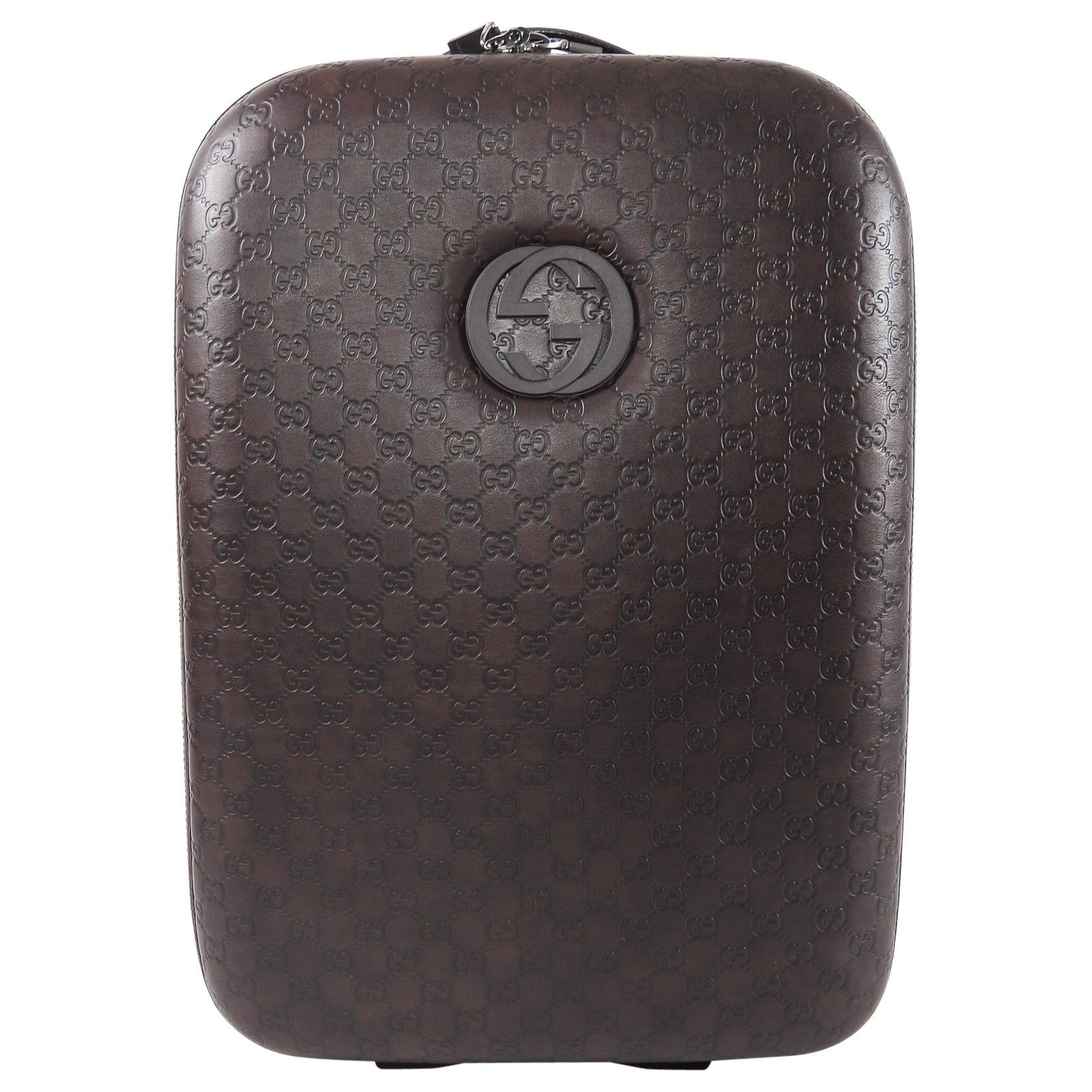 Gucci Guccissima Brown Monogram Rolling Luggage