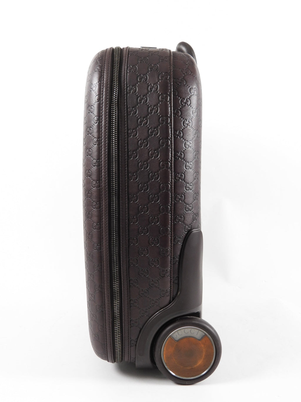 Gucci Guccissima Brown Monogram Rolling Luggage