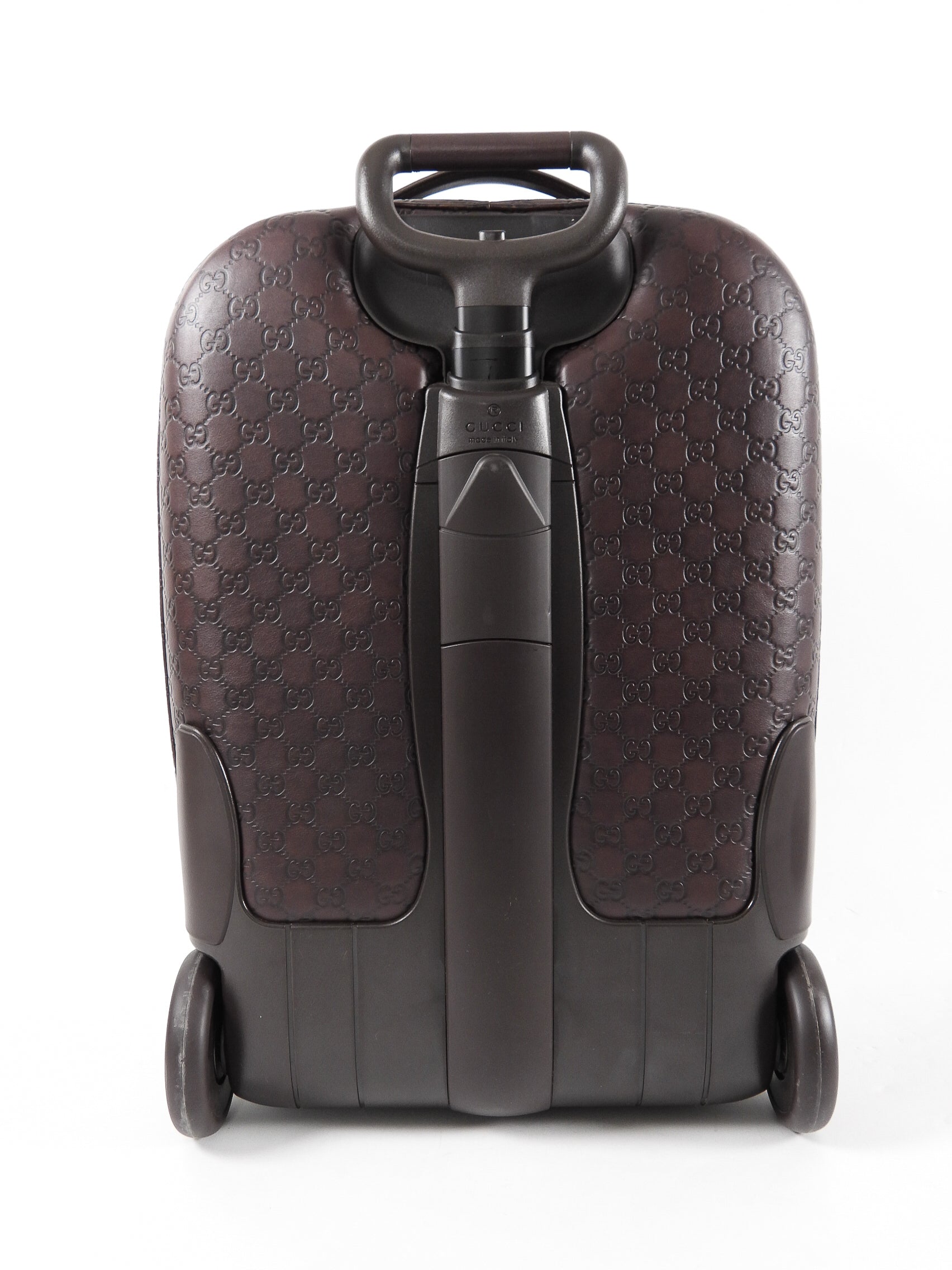 Gucci Guccissima Brown Monogram Rolling Luggage