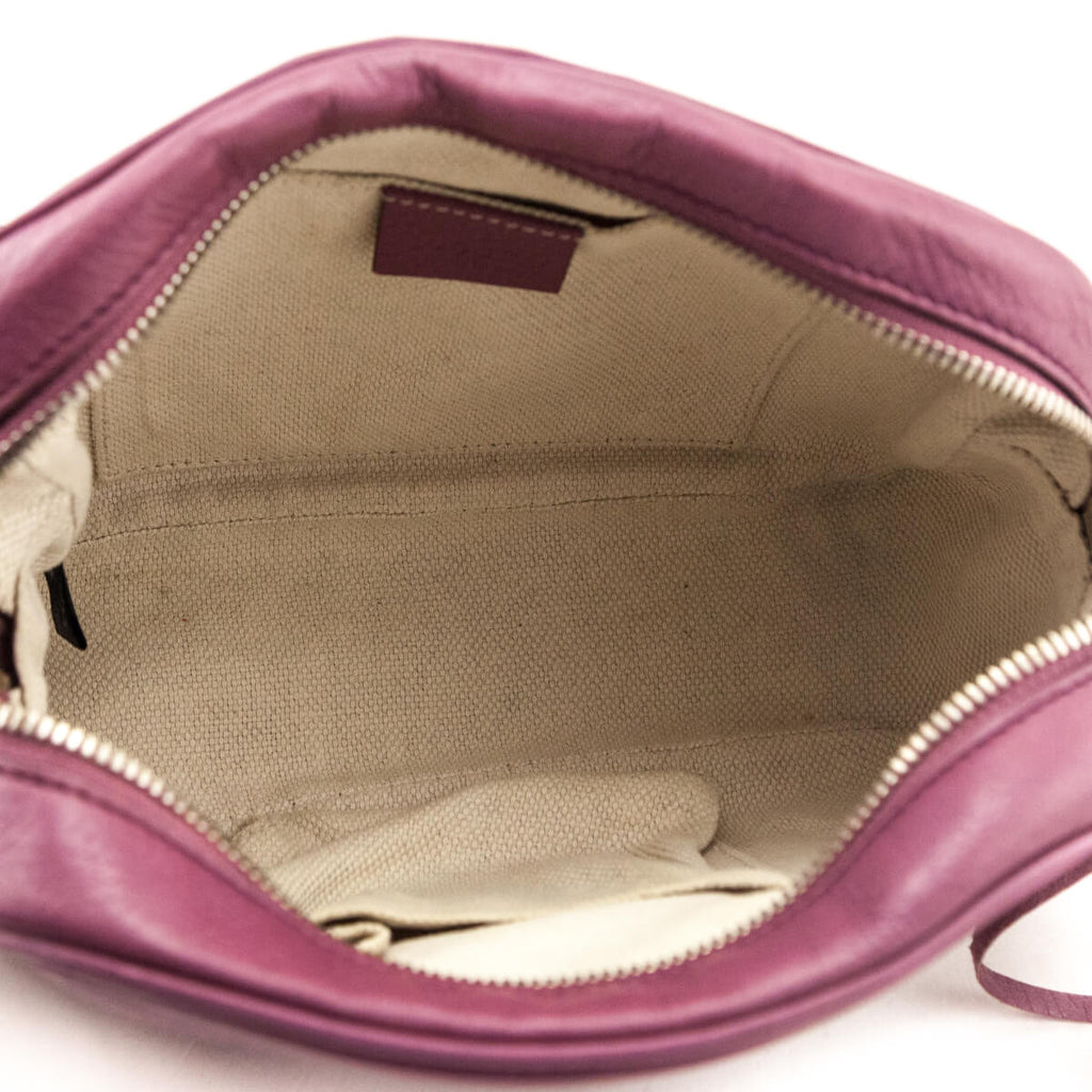Gucci Peonia Pebbled Calfskin Soho Disco Crossbody