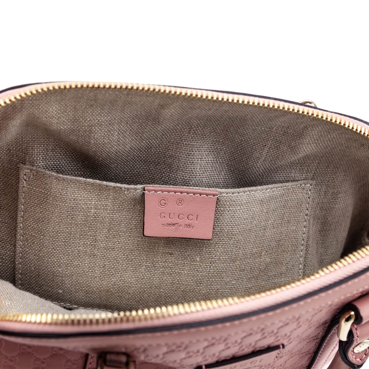 Gucci Pink Guccissima Mini Dome Bag