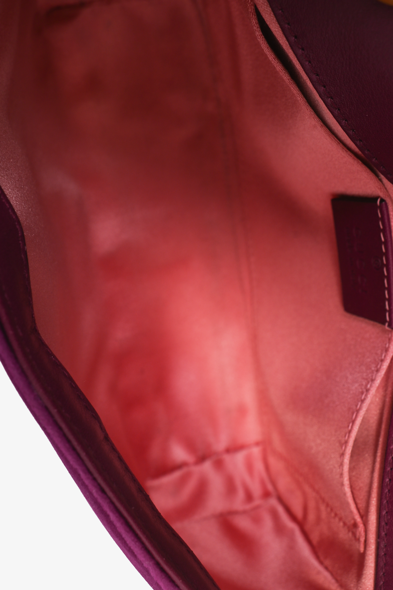 Gucci Purple Velvet Mini 'Marmont' Shoulder Bag