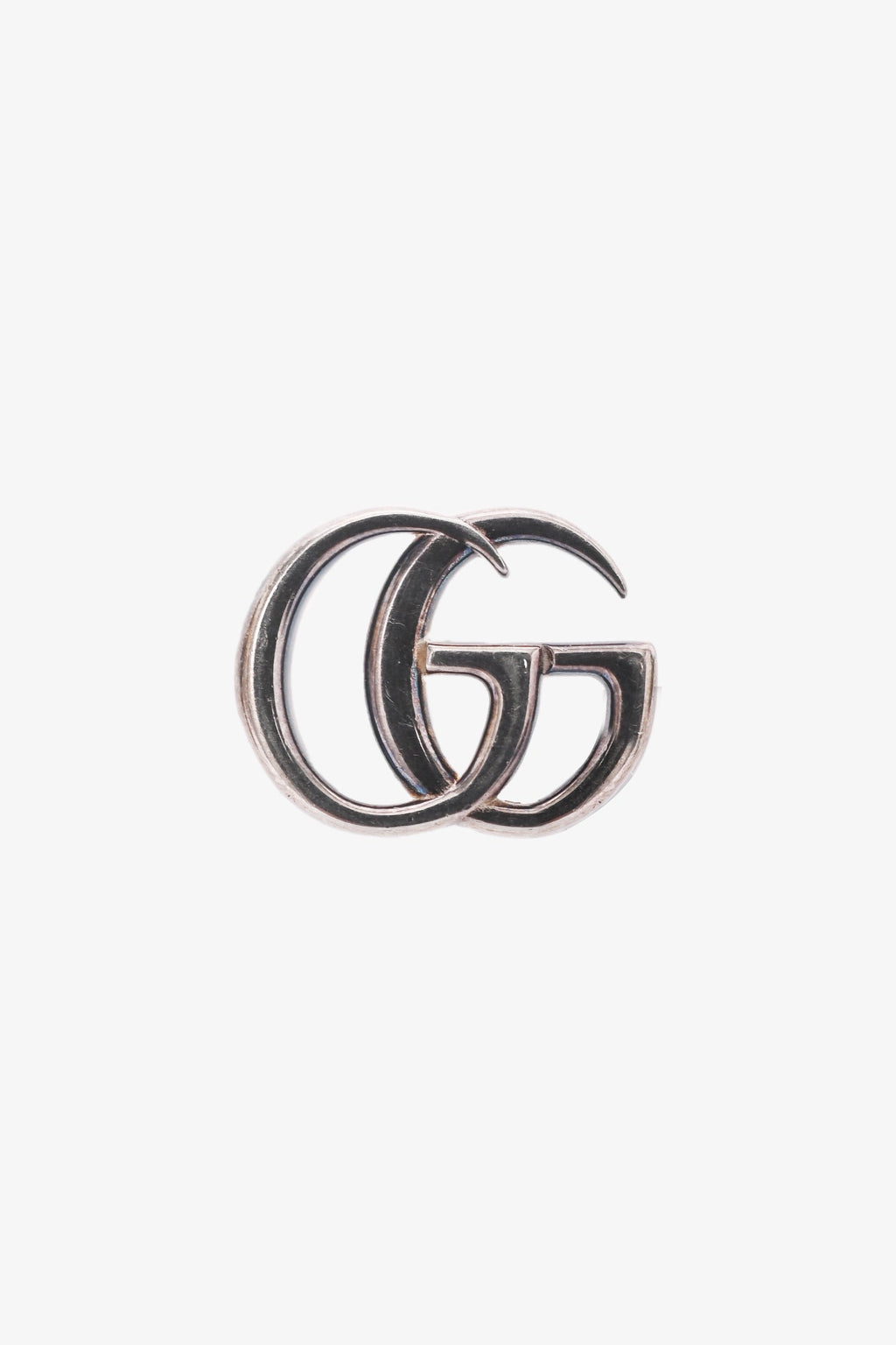 Gucci Sterling Silver GG + Blue Topaz Flower Stud Earrings