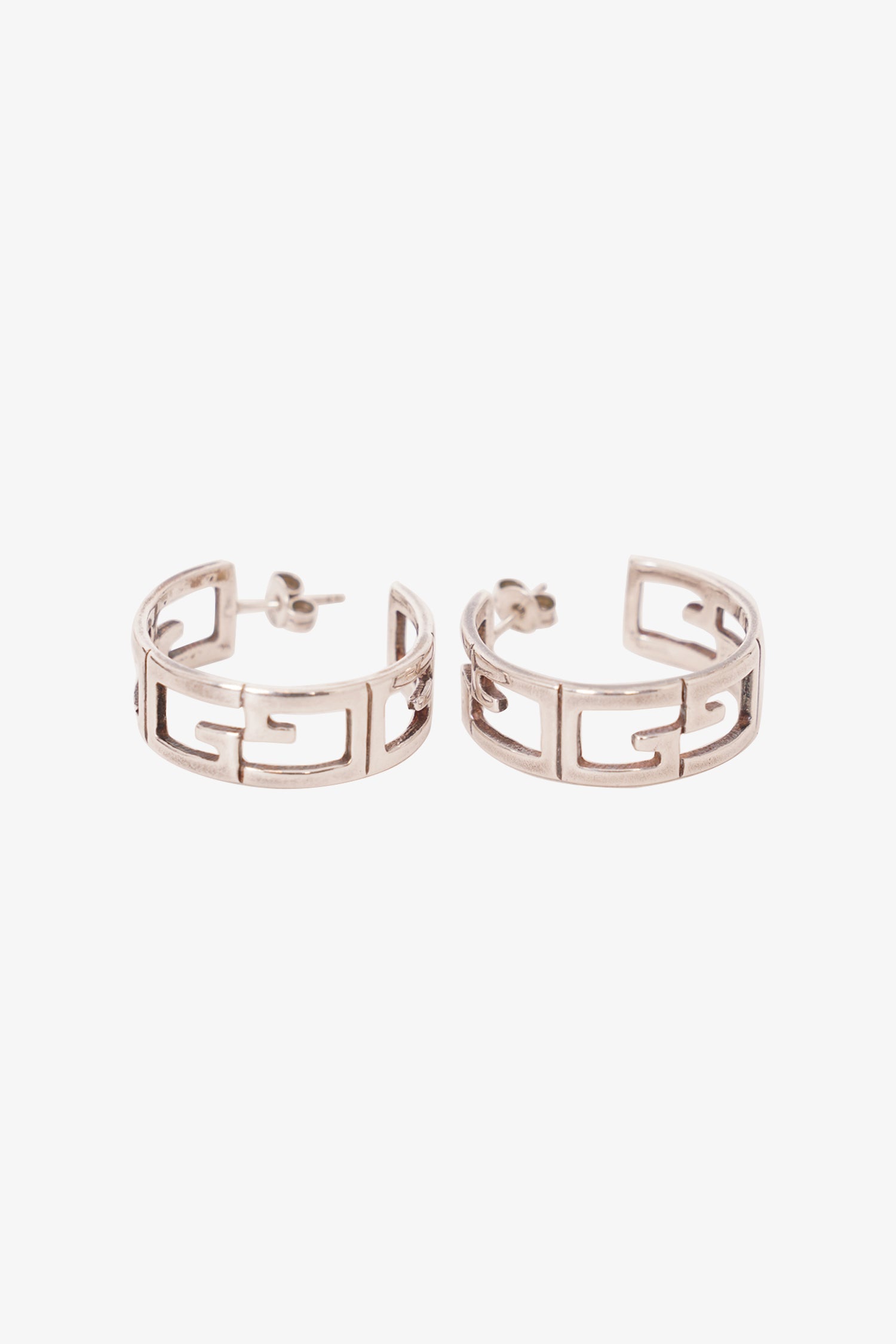 Gucci Sterling Silver Hoop Earrings