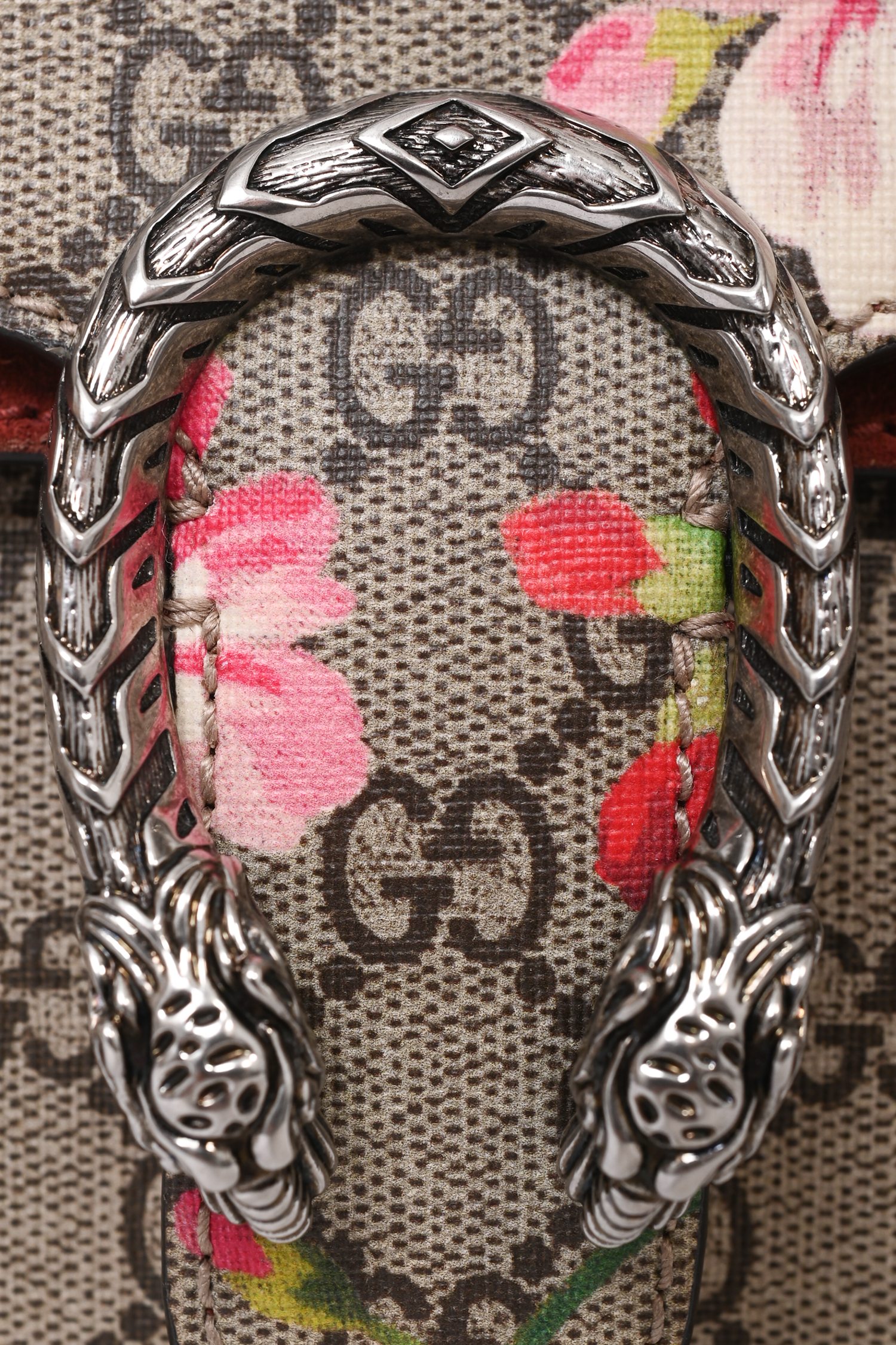Gucci 'GG' Supreme Blooms Mini Dionysus Shoulder Bag