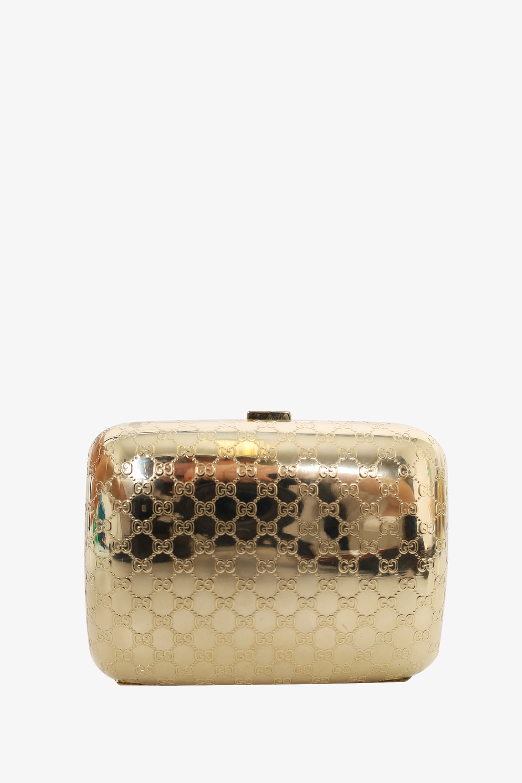 Gucci by Tom Ford  Gold Metal Dragonfly MicroGuccissima Enamel Minaudiere Clutch