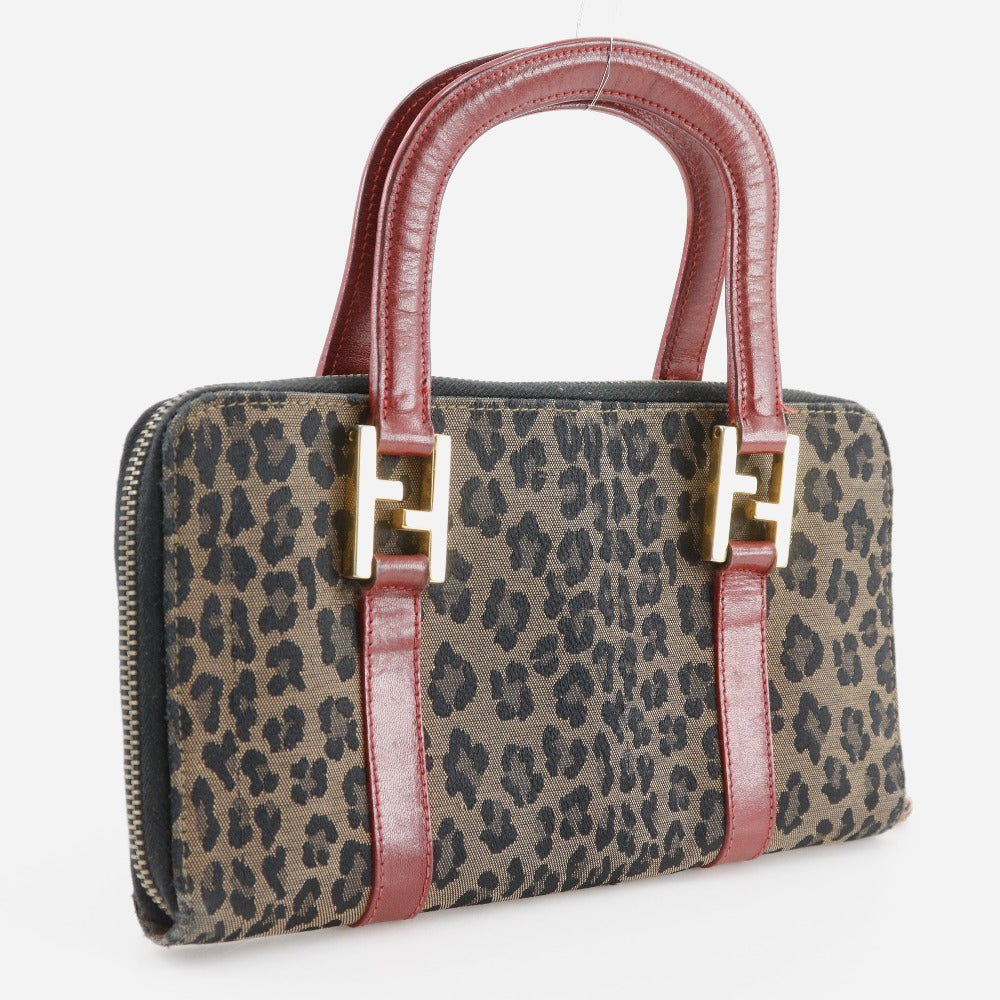 Fendi Wallet Bag Nylon Canvas Handbag