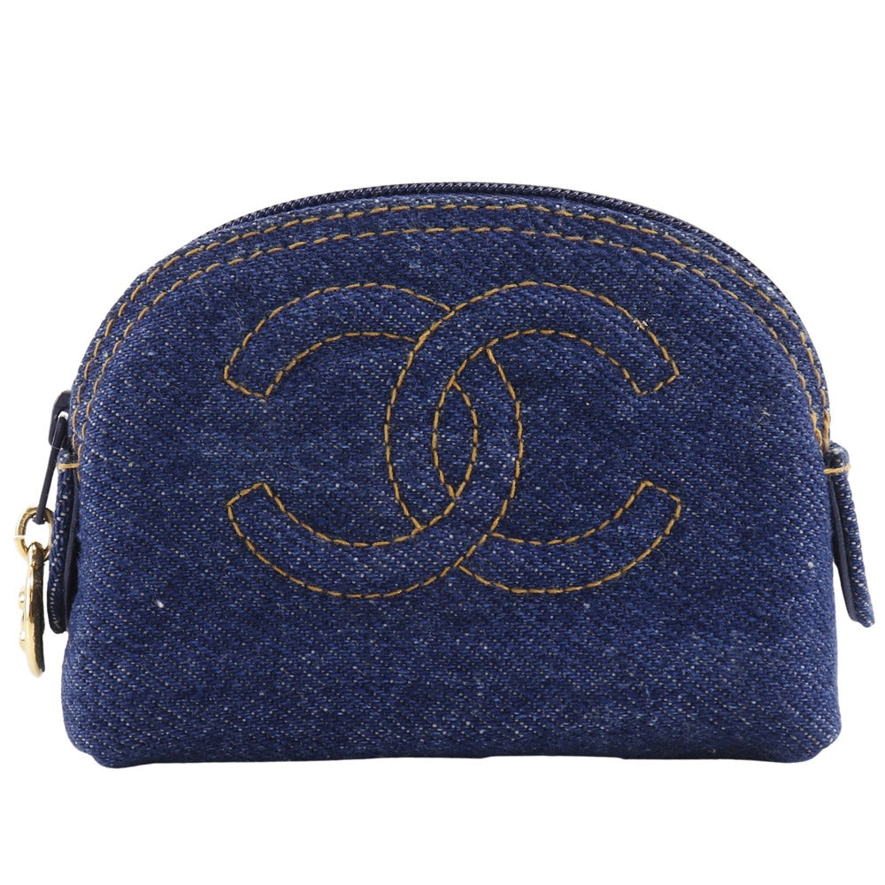 Chanel Coco Mark Denim Pouch