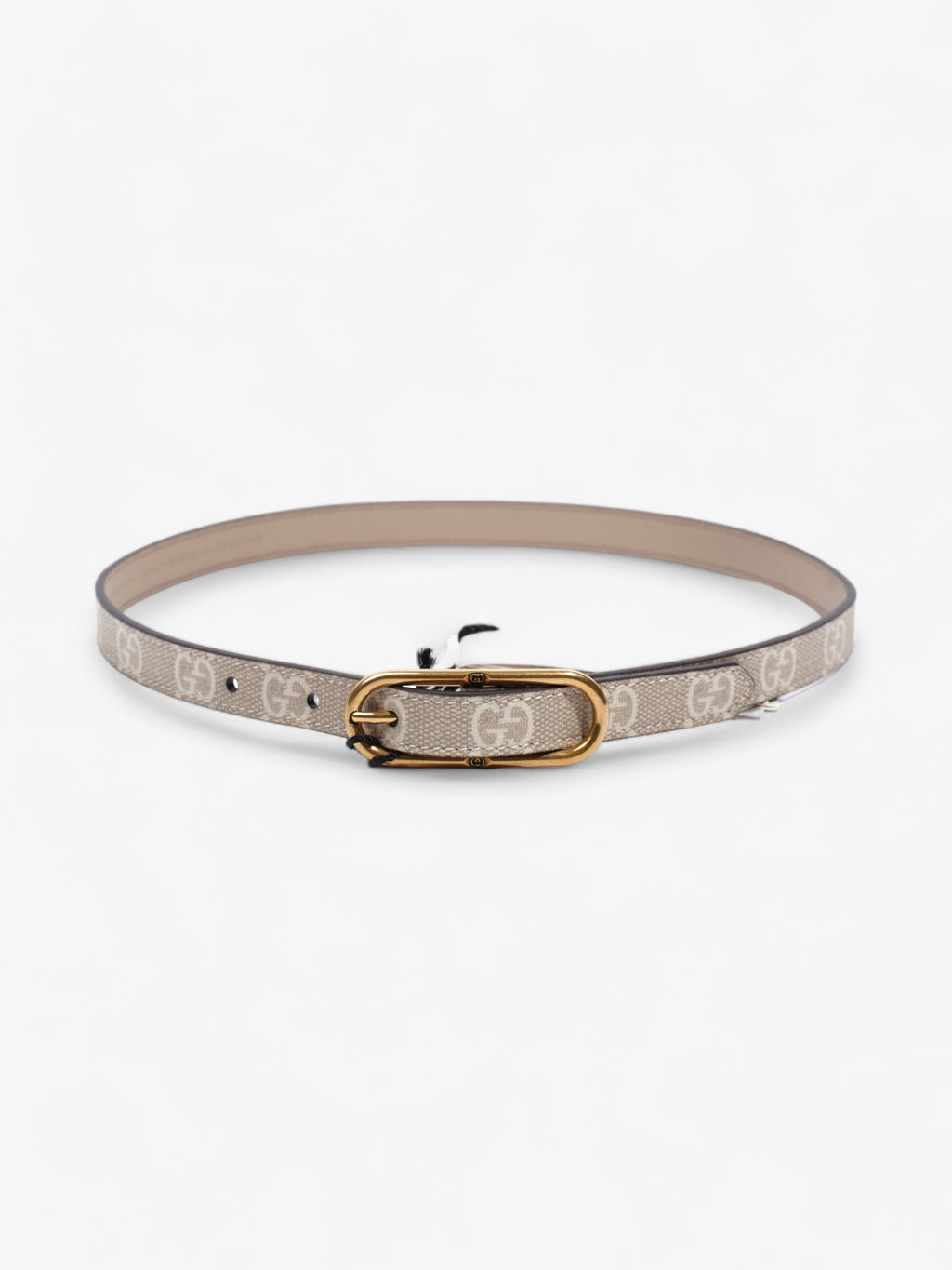 Gucci Jackie 1961 Thin Belt Beige And White GG Supreme Coated Canvas 60cm 24"