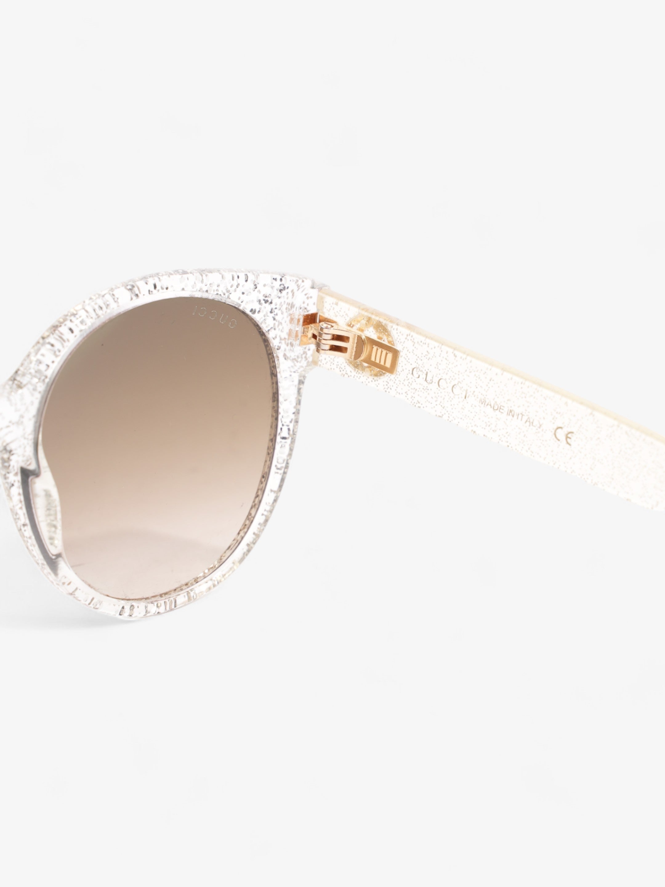 Gucci Glitter Sunglasses Silver Acetate 140mm