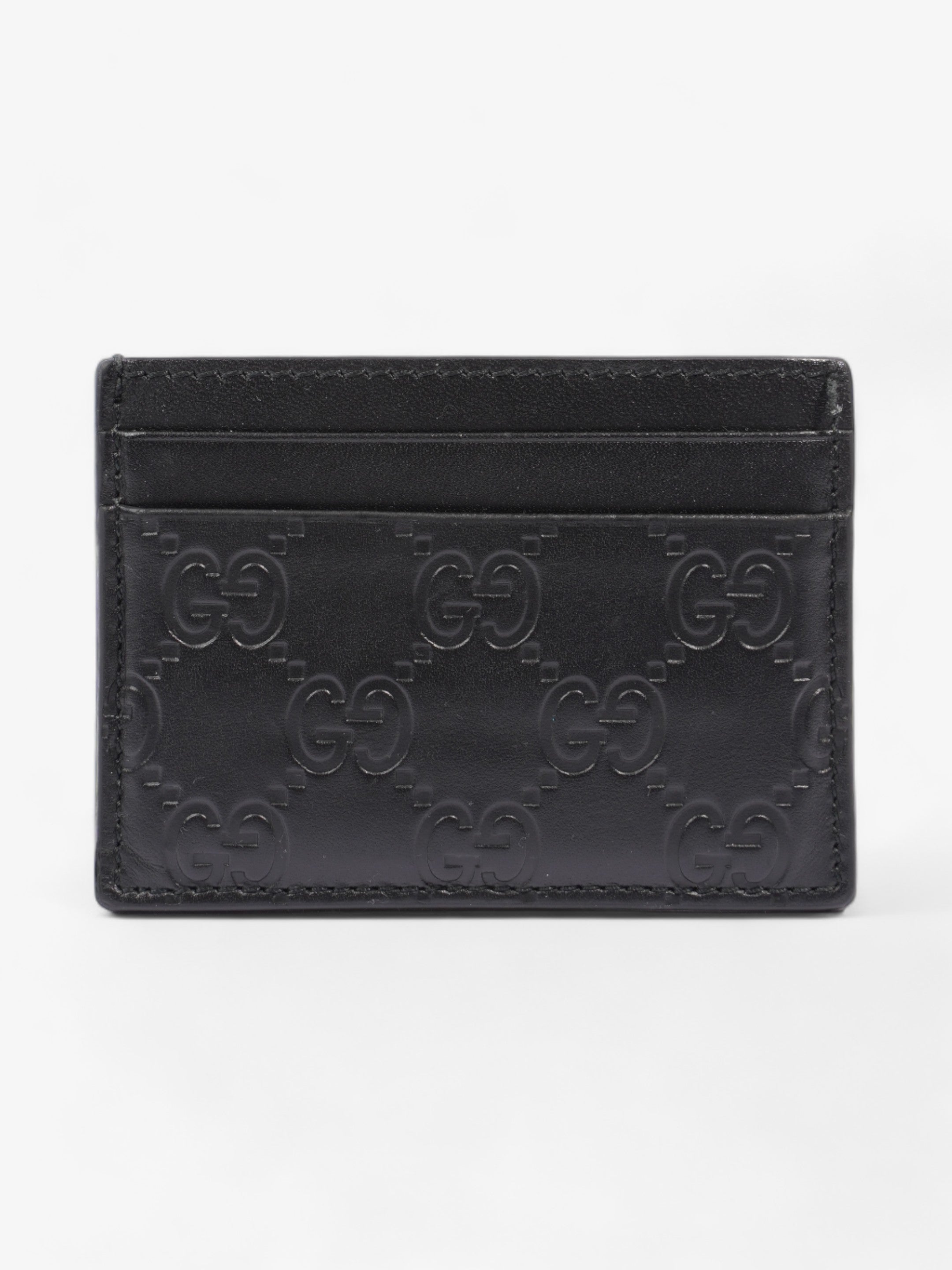Gucci Guccissima  Holder Black Empreinte Leather