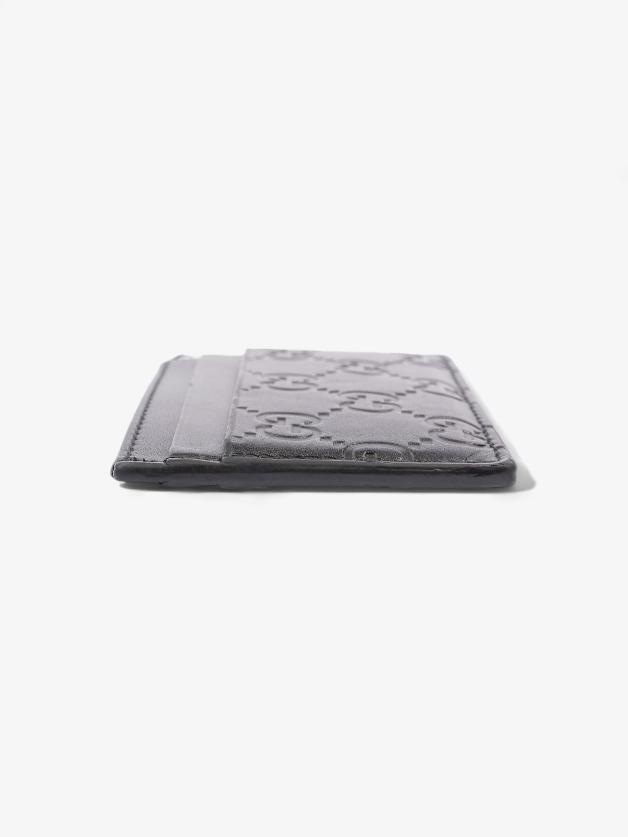 Gucci Guccissima  Holder Black Empreinte Leather