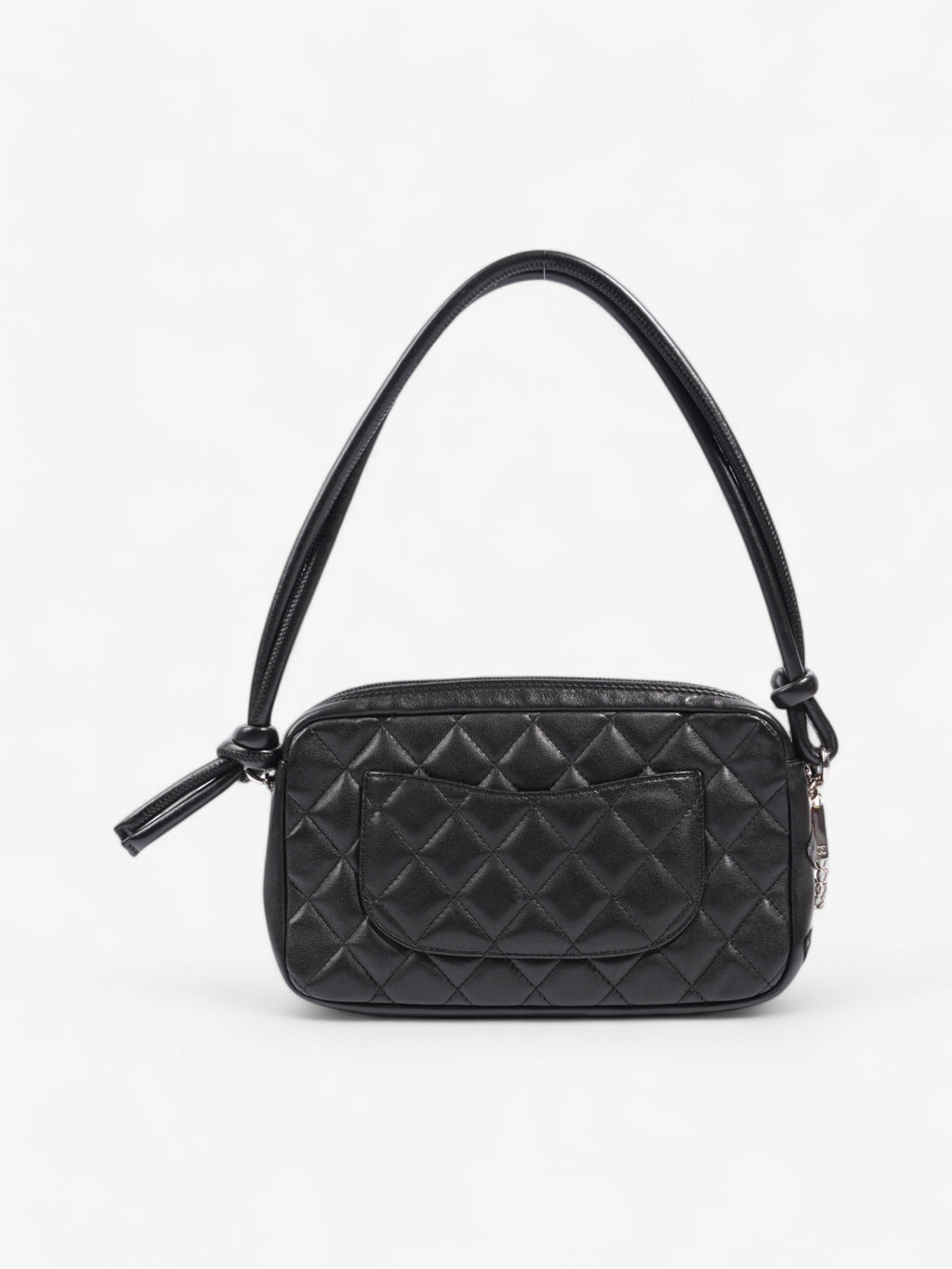 Chanel Cambon Shoulder Bag Black Lambskin Leather
