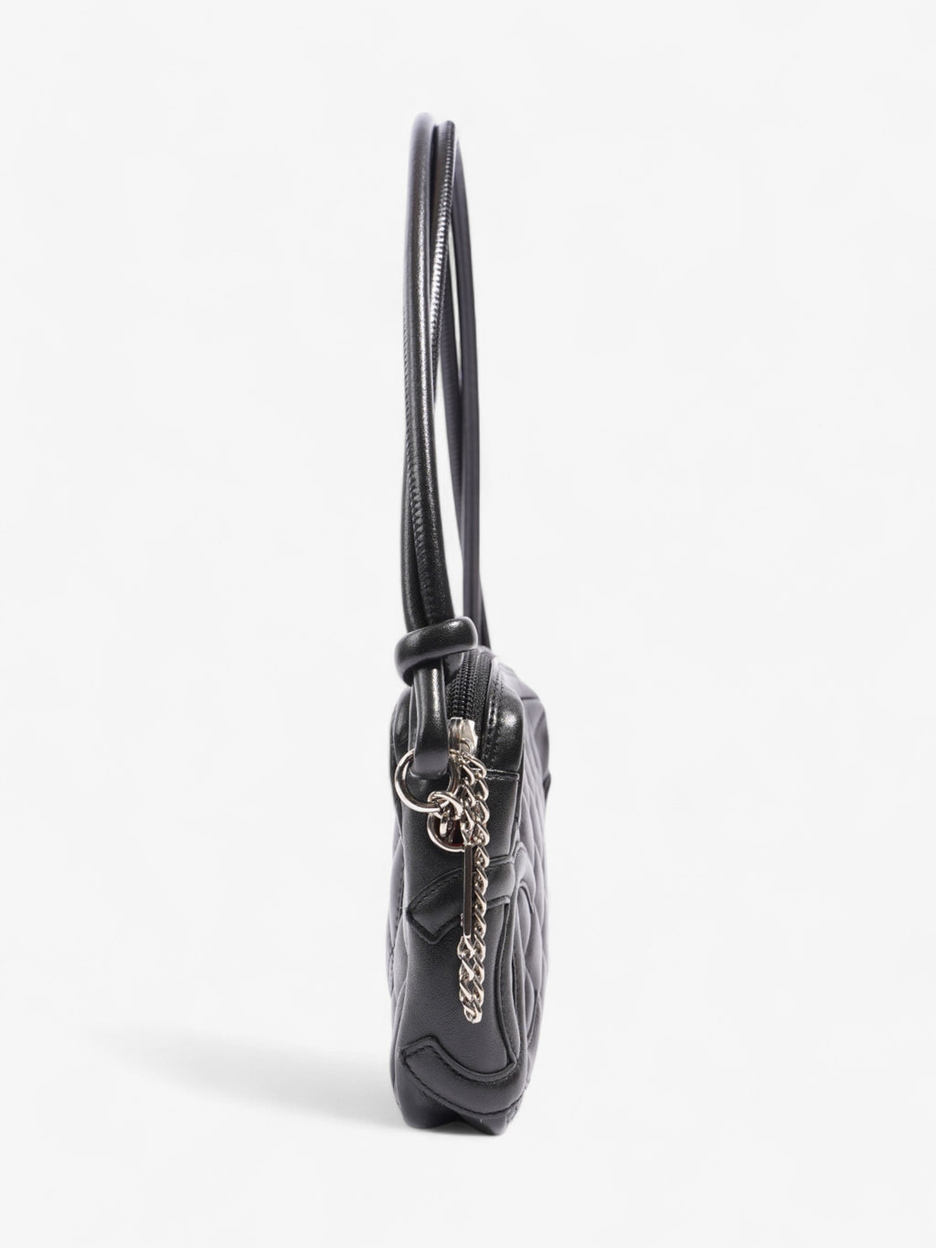 Chanel Cambon Shoulder Bag Black Lambskin Leather