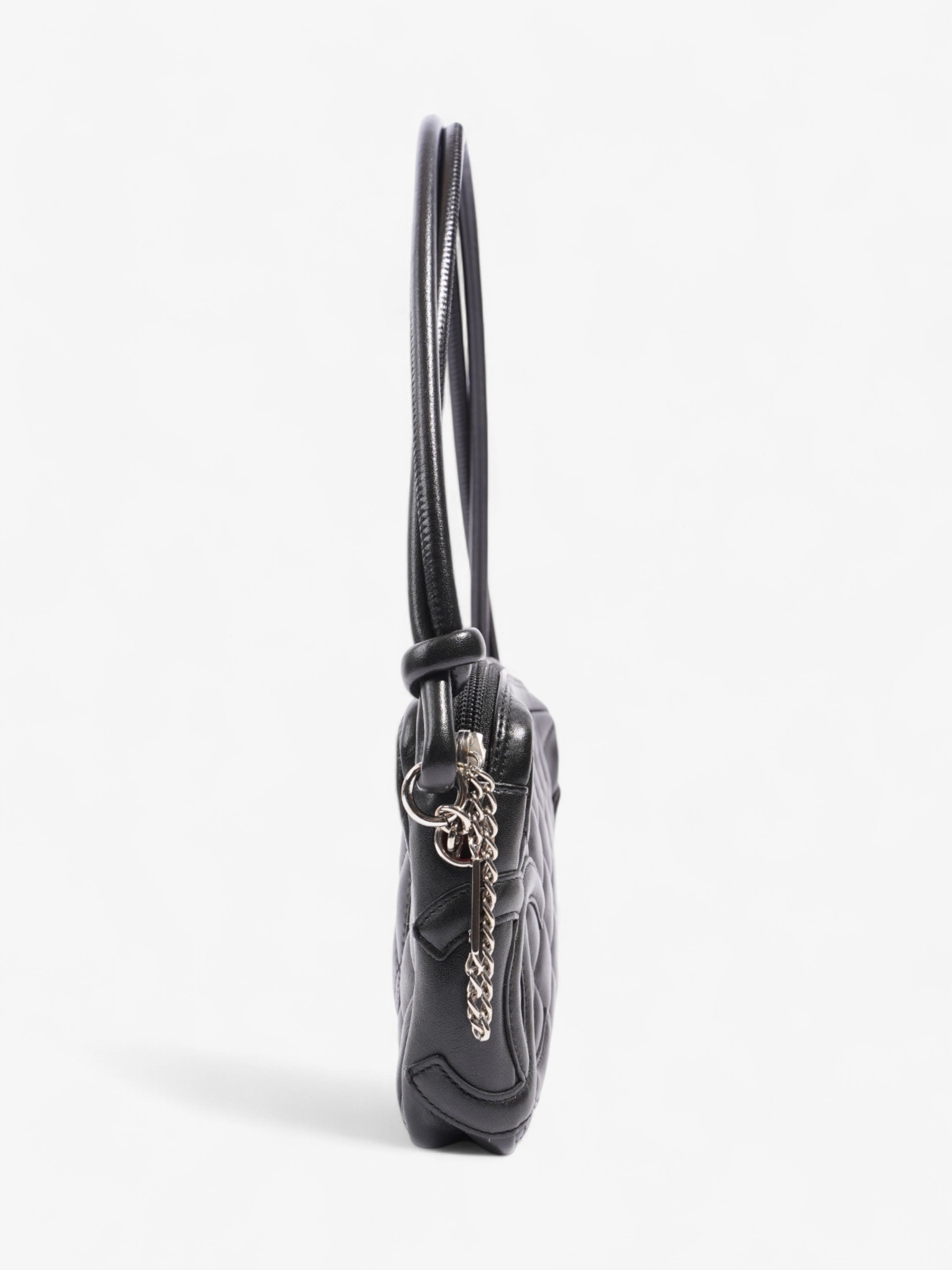 Chanel Cambon Shoulder Bag Black Lambskin Leather