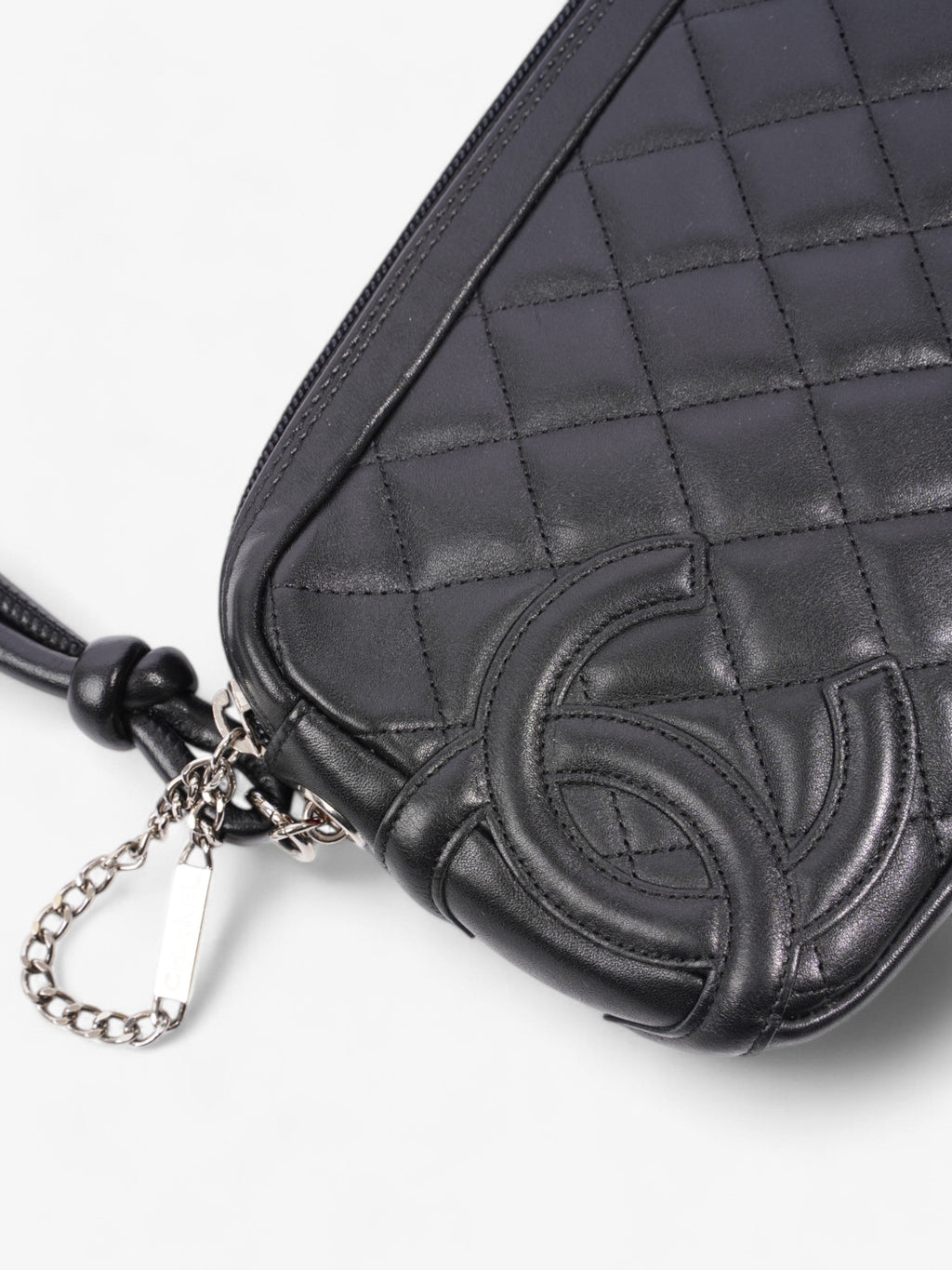 Chanel Cambon Shoulder Bag Black Lambskin Leather