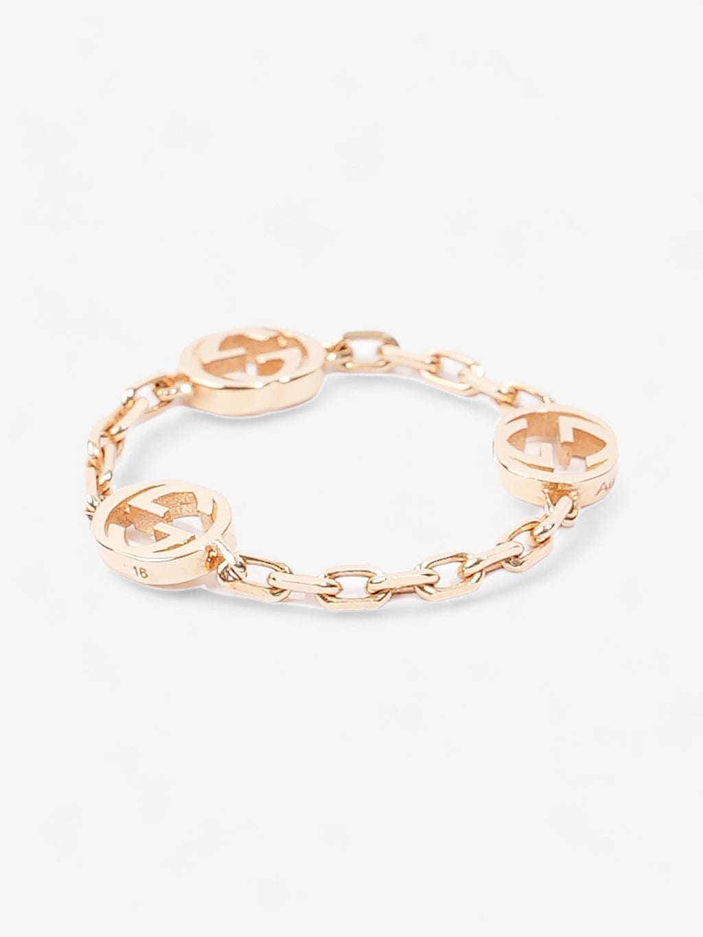 Gucci Interlocking G Ring Gold Gold Plated 16 (Circumference - 56mm)