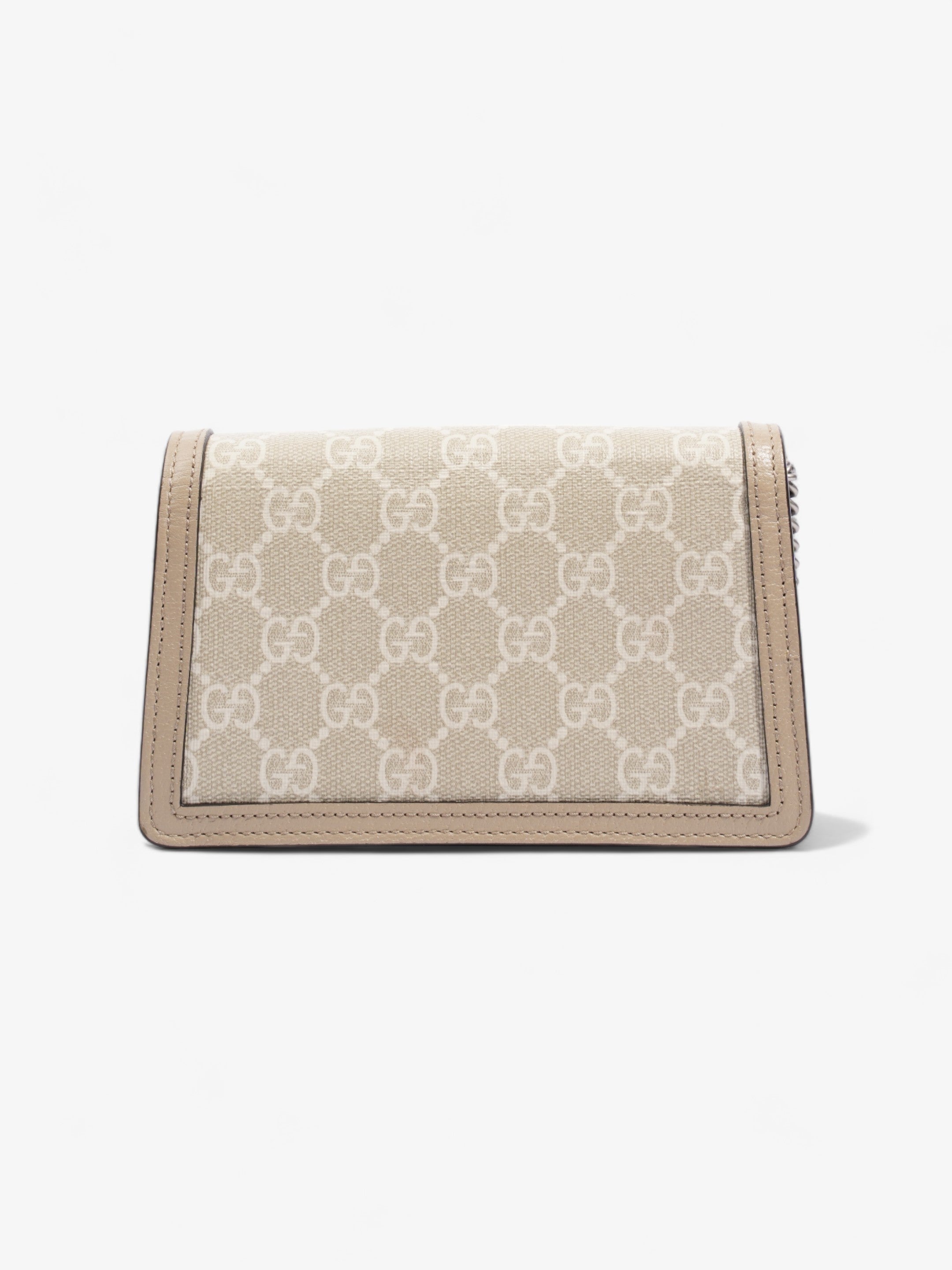 Gucci Super Mini Dionysus Beige and white GG Supreme Coated Canvas