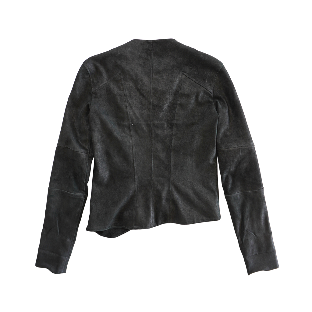 Helmut Lang Blistered Suede Jacket - Women's XS