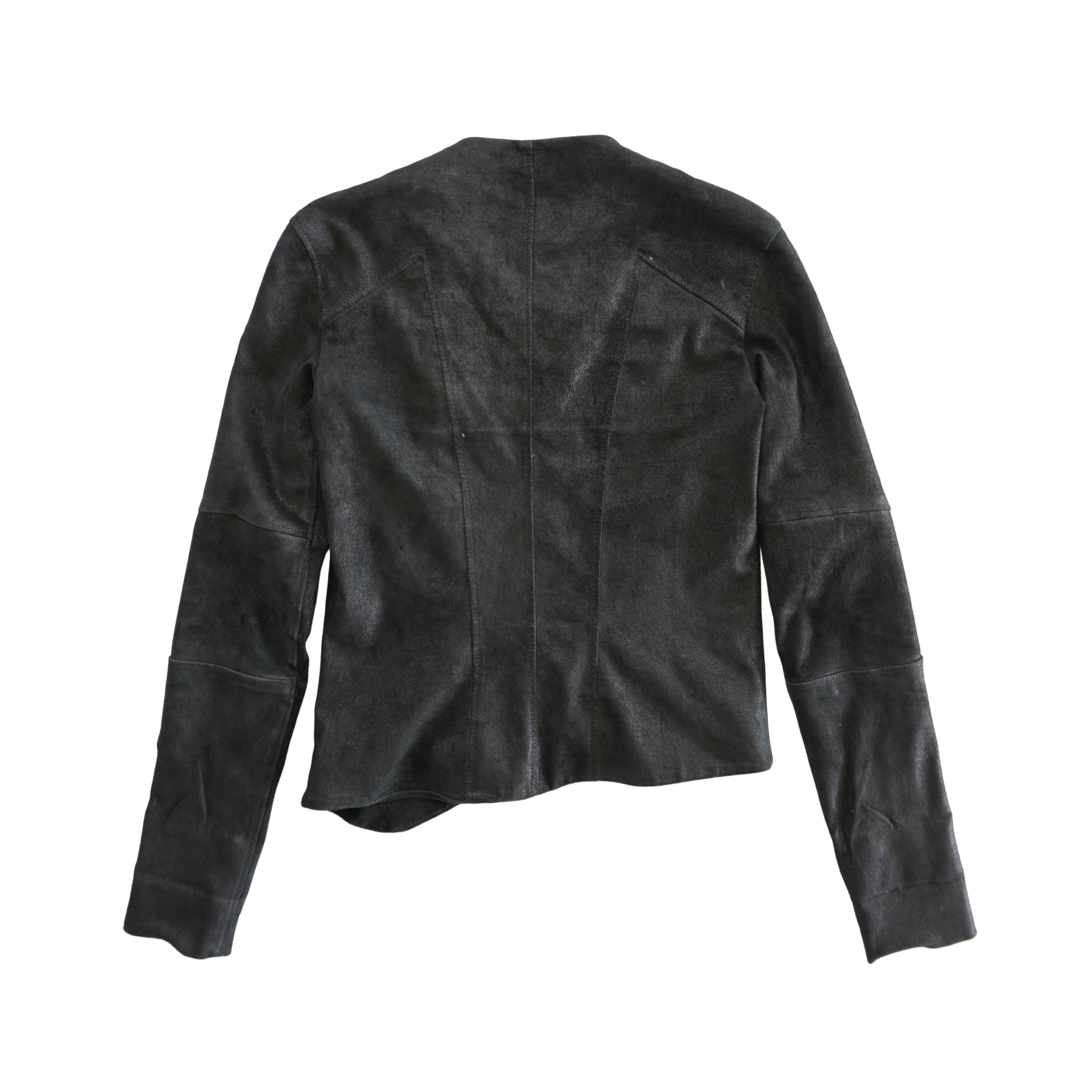 Helmut Lang Blistered Suede Jacket - Women's XS