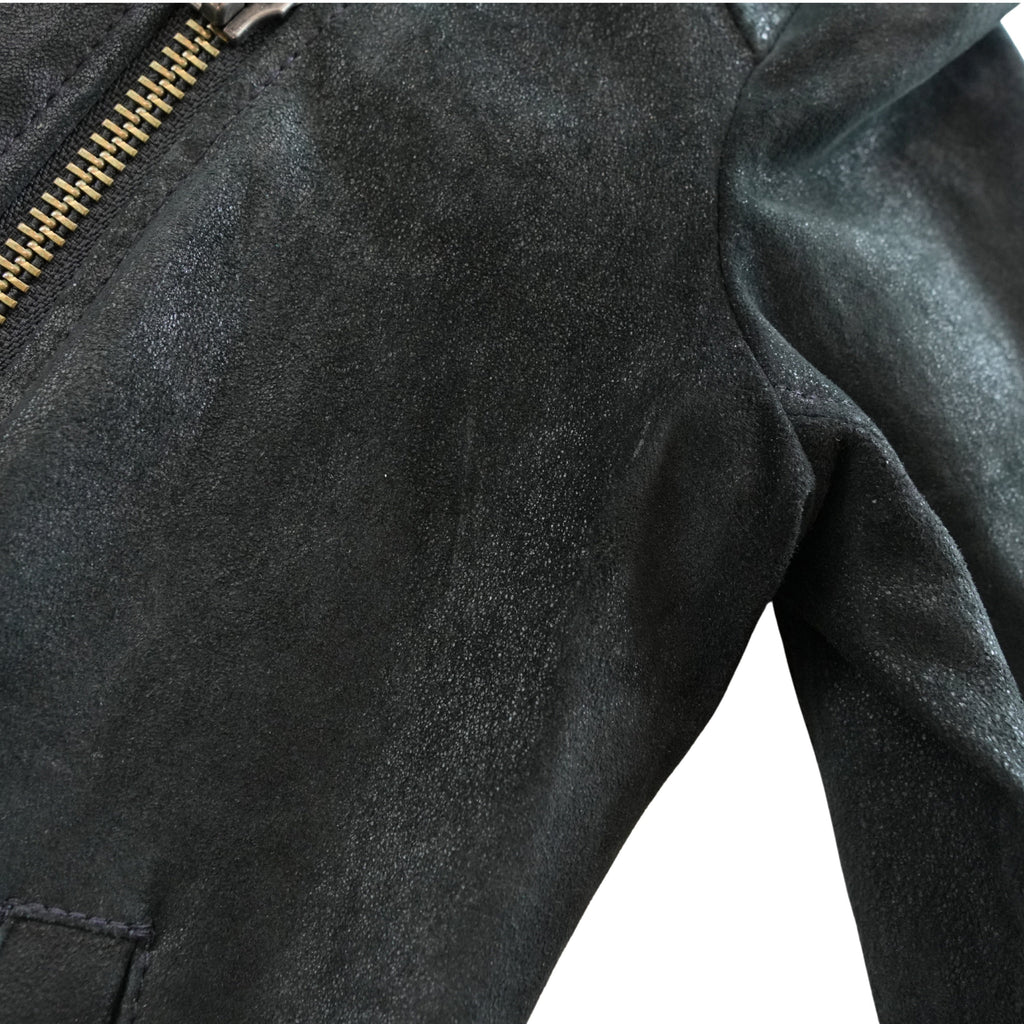 Helmut Lang Blistered Suede Jacket - Women's XS