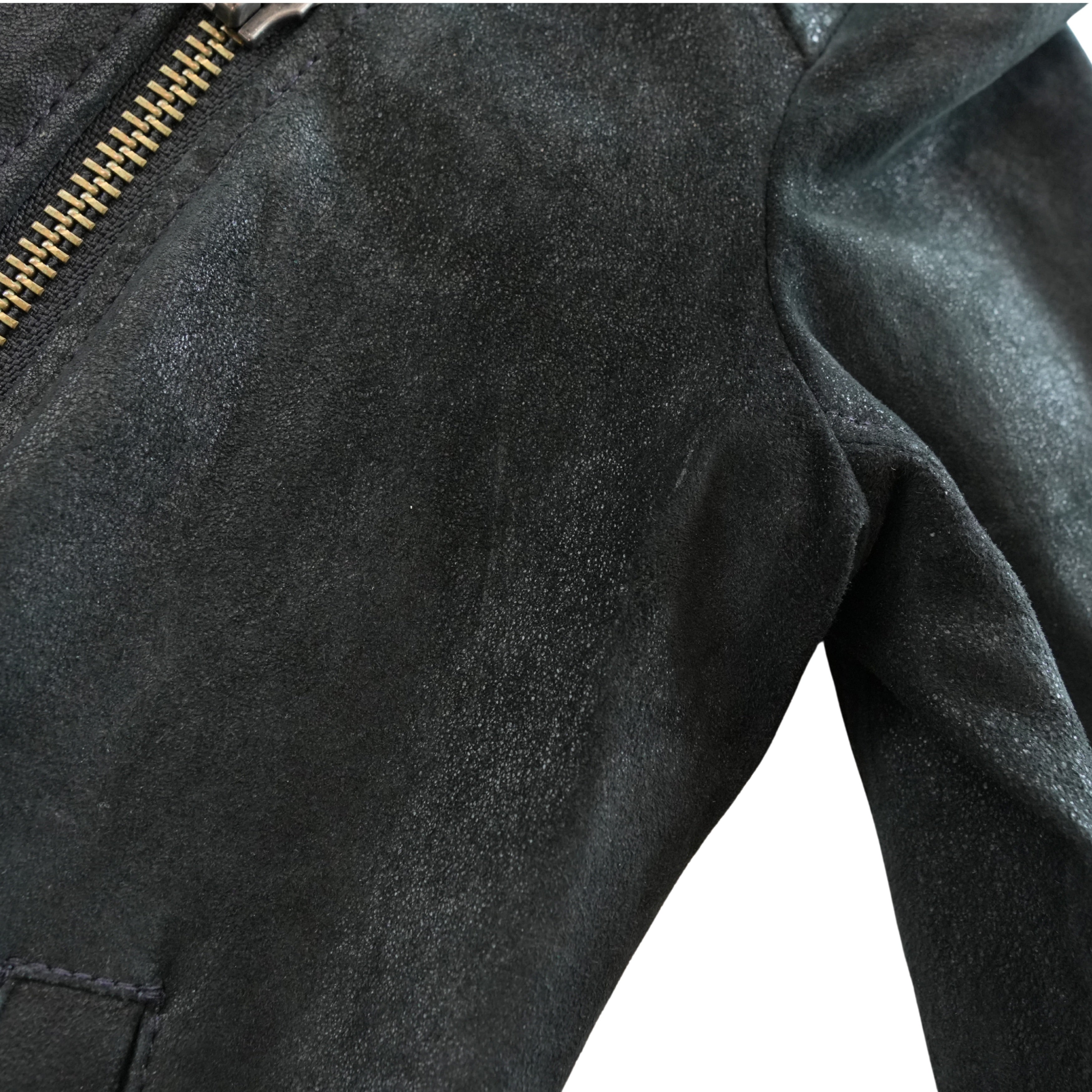 Helmut Lang Blistered Suede Jacket - Women's XS