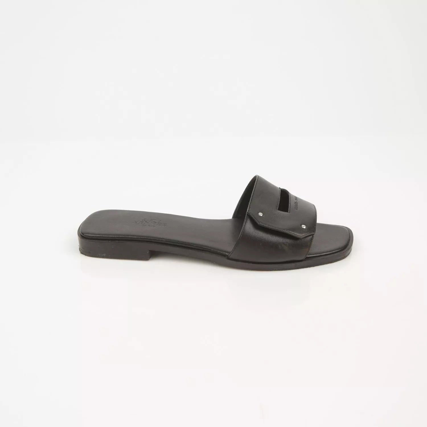 HERMÈS CALFSKIN LEATHER VIEW MULES