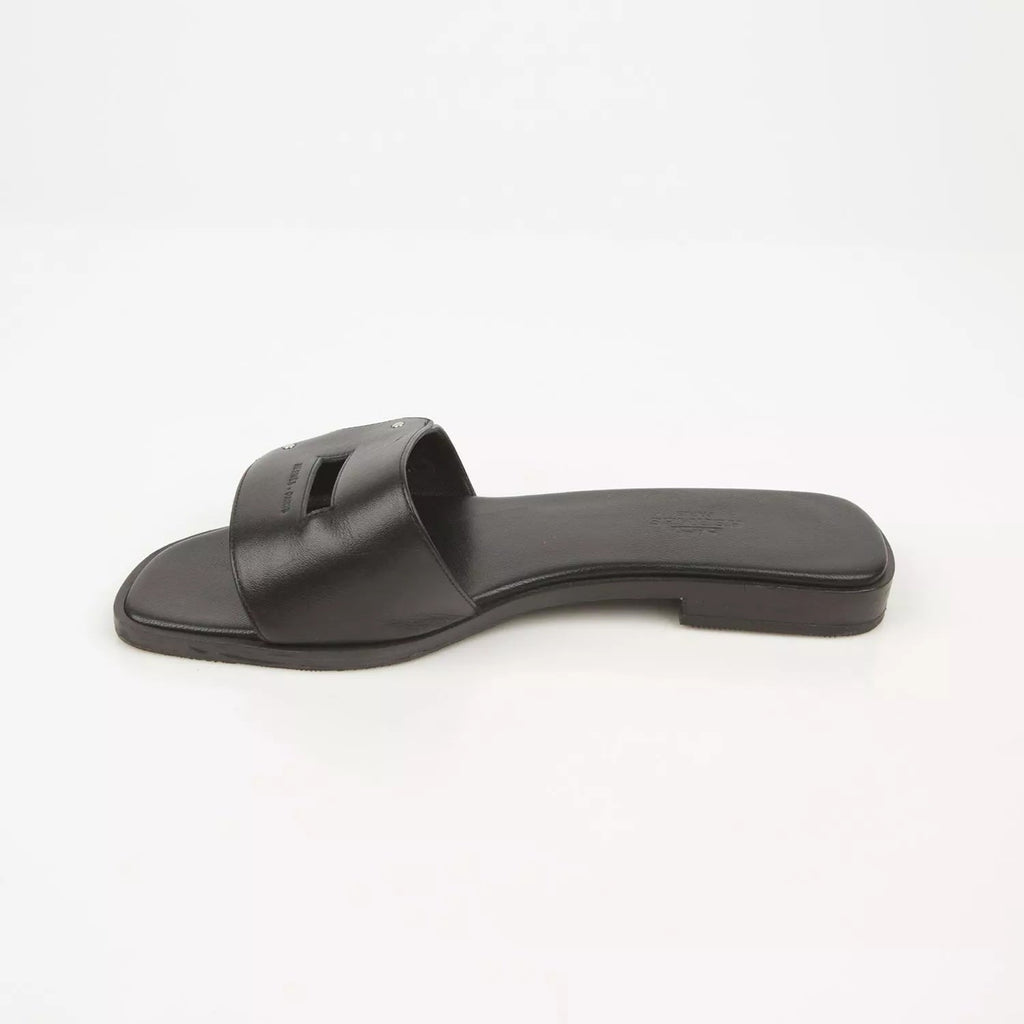 HERMÈS CALFSKIN LEATHER VIEW MULES