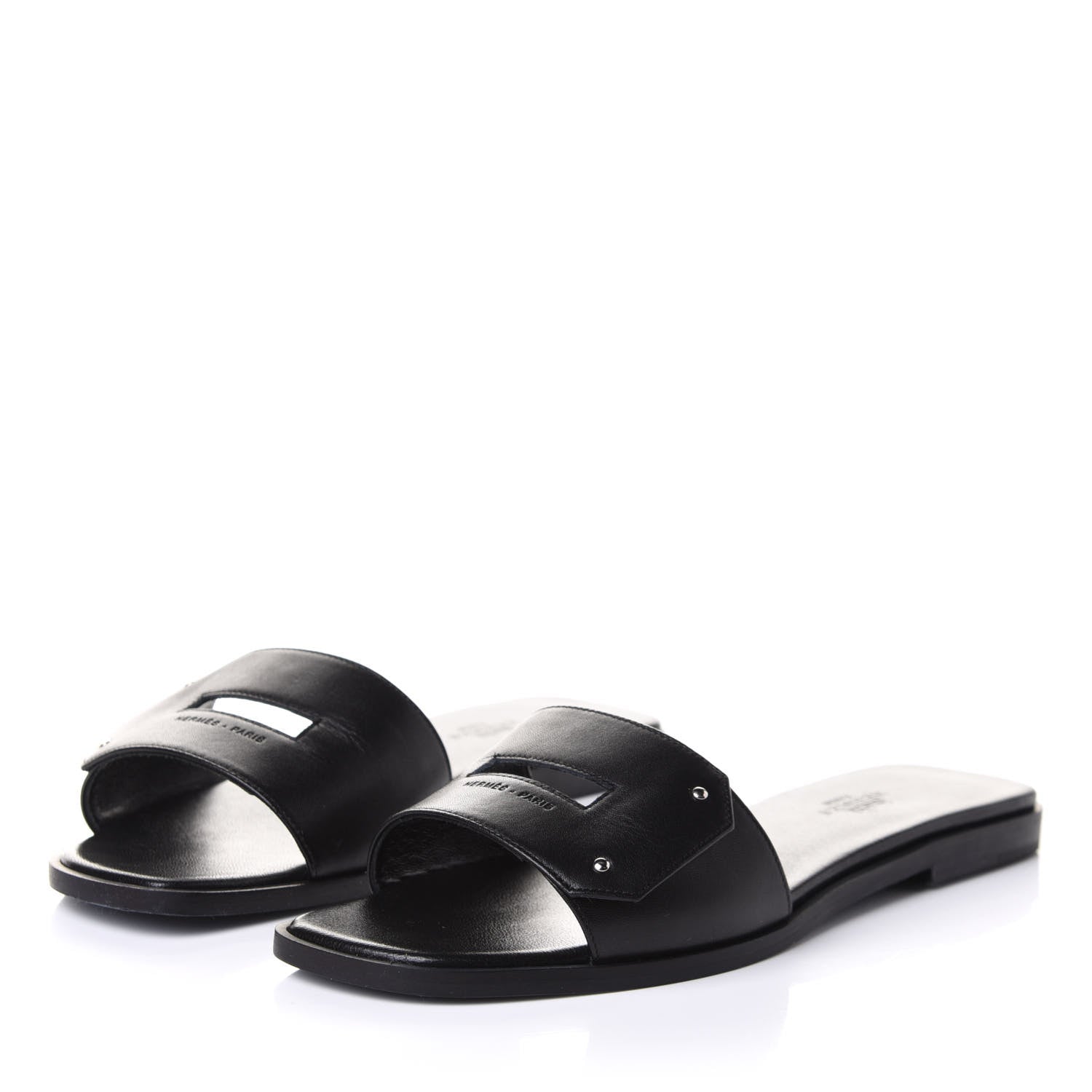 HERMÈS CALFSKIN LEATHER VIEW MULES