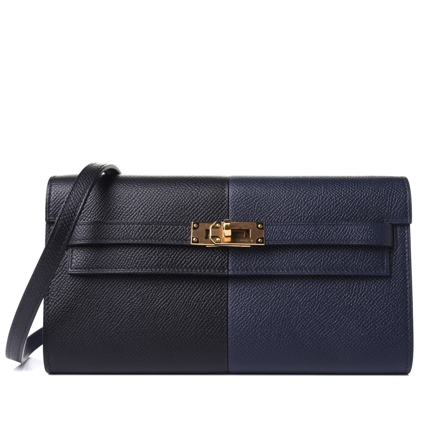 HERMÈS KELLY CASAQUE BICOLOR EPSOM TOGO LEATHER CROSSBODY
