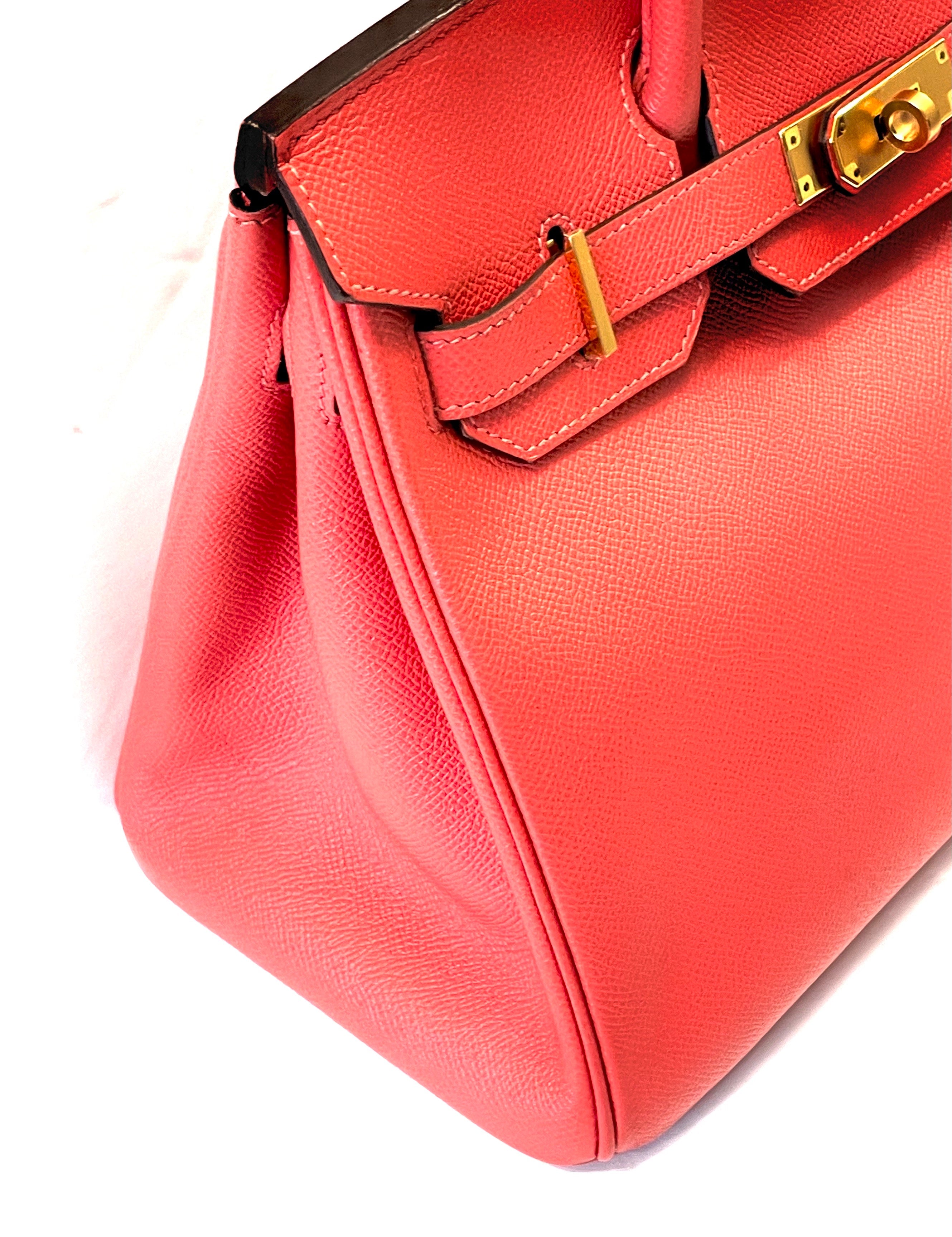 HERMÈS BIRKIN 30 ROUGE CASAQUE EPSOM LEATHER GOLD HARDWARE