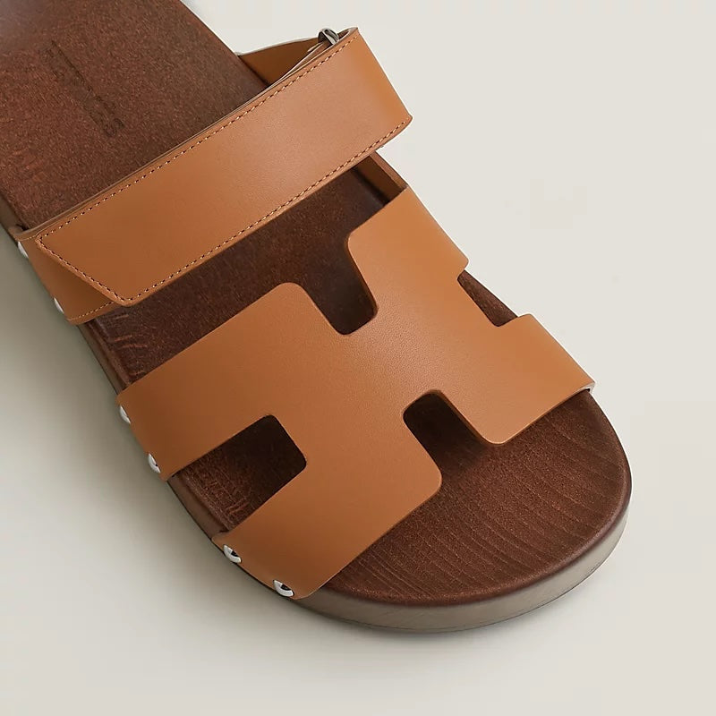 HERMÈS CALFSKIN LEATHER KOS CLOGS
