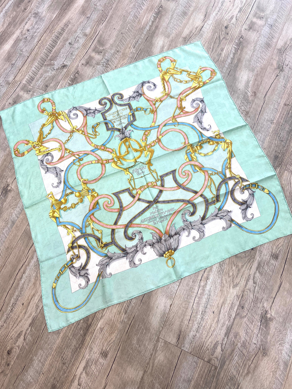 HERMÈS CARRE 90 L'INSTRUCTION DU ROY SILK SCARF