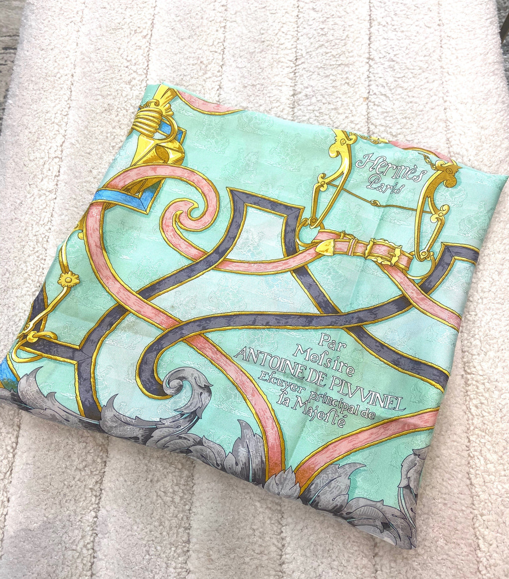 HERMÈS CARRE 90 L'INSTRUCTION DU ROY SILK SCARF