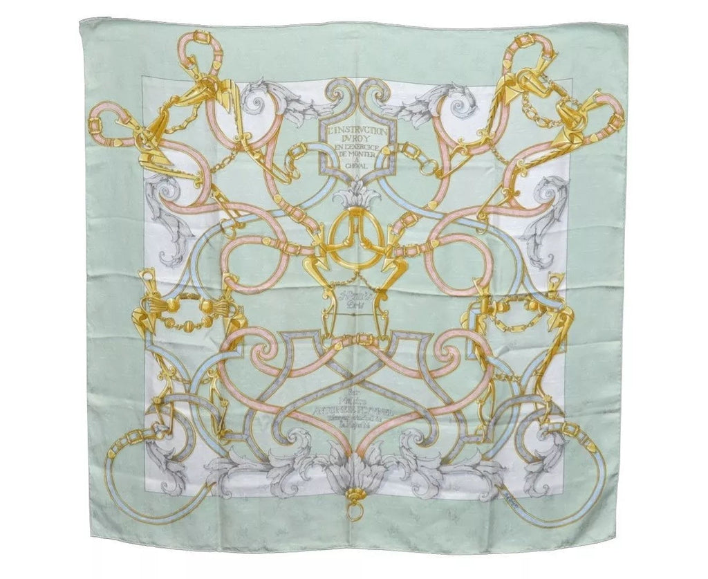 HERMÈS CARRE 90 L'INSTRUCTION DU ROY SILK SCARF