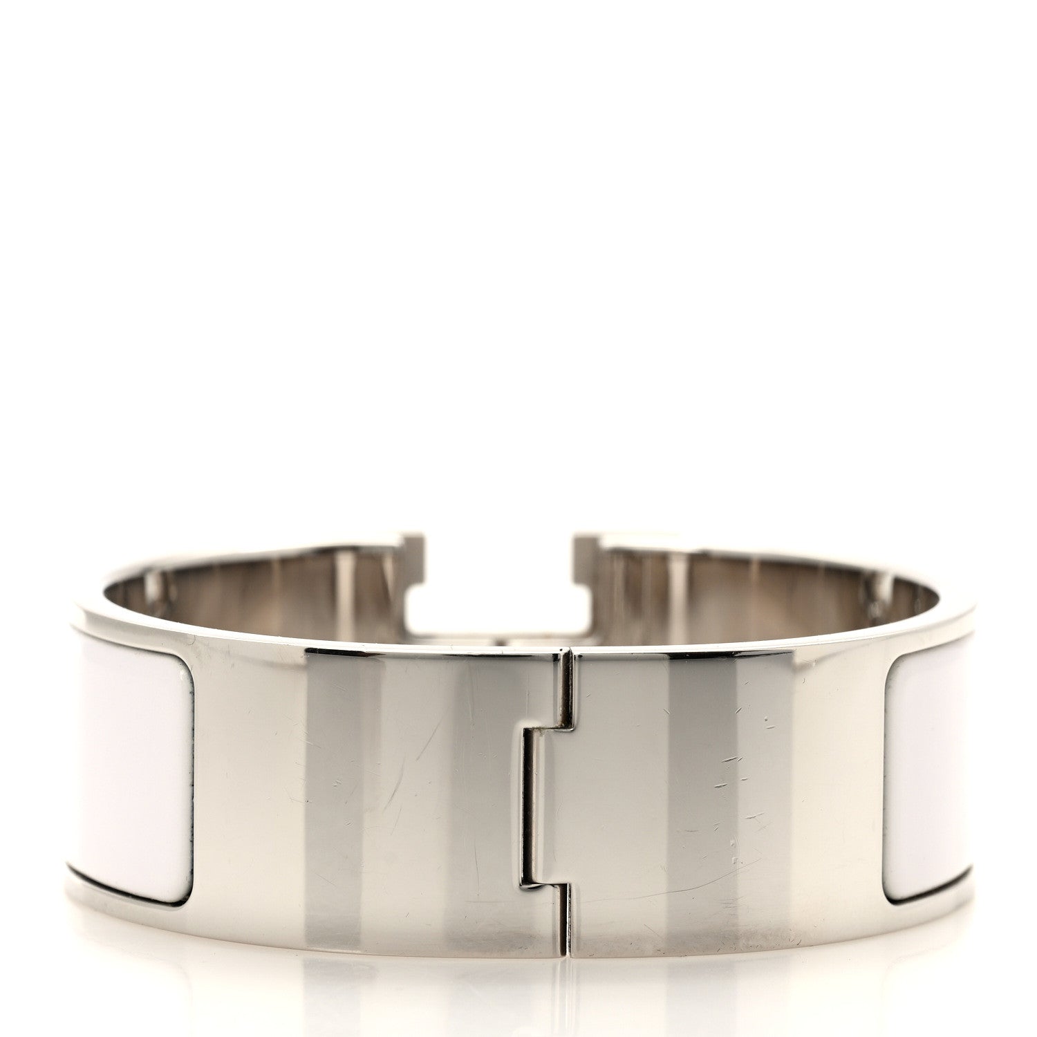 HERMÈS CLIC CLAC H ENAMEL WIDE CUFF BRACELET GM