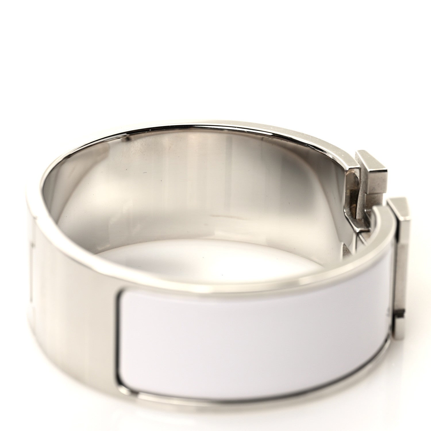 HERMÈS CLIC CLAC H ENAMEL WIDE CUFF BRACELET GM
