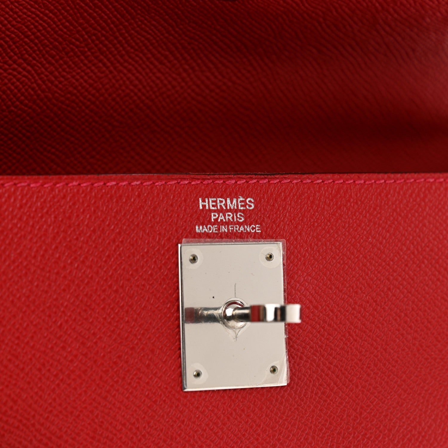HERMÈS KELLY 32 EPSOM LEATHER ROUGE BAG