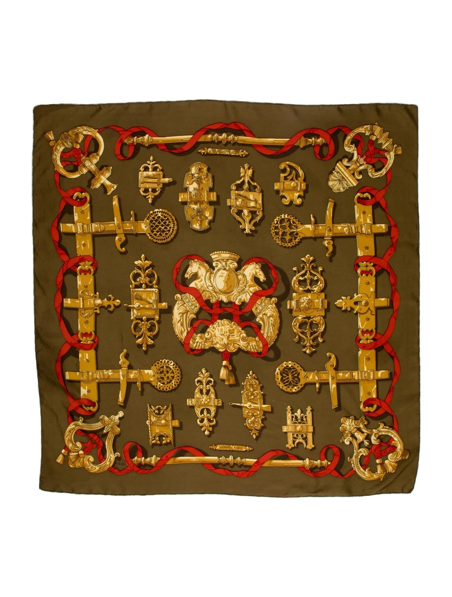 HERMÈS FERRONNERIE SILK SCARF