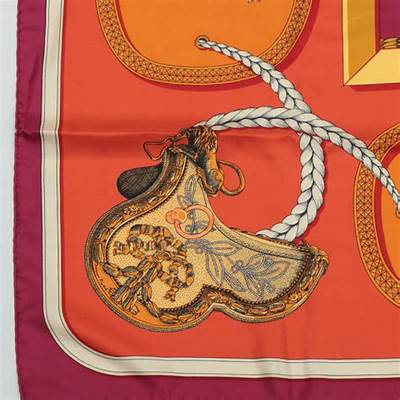 HERMÈS GRAND APPARAT BY JACQUES EUDEL EQUESTRIAN SILK SCARF