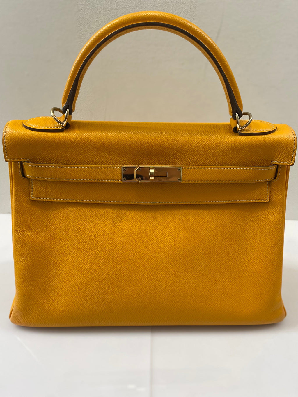 HERMÈS EPSOM LEATHER KELLY 28 SELLIER