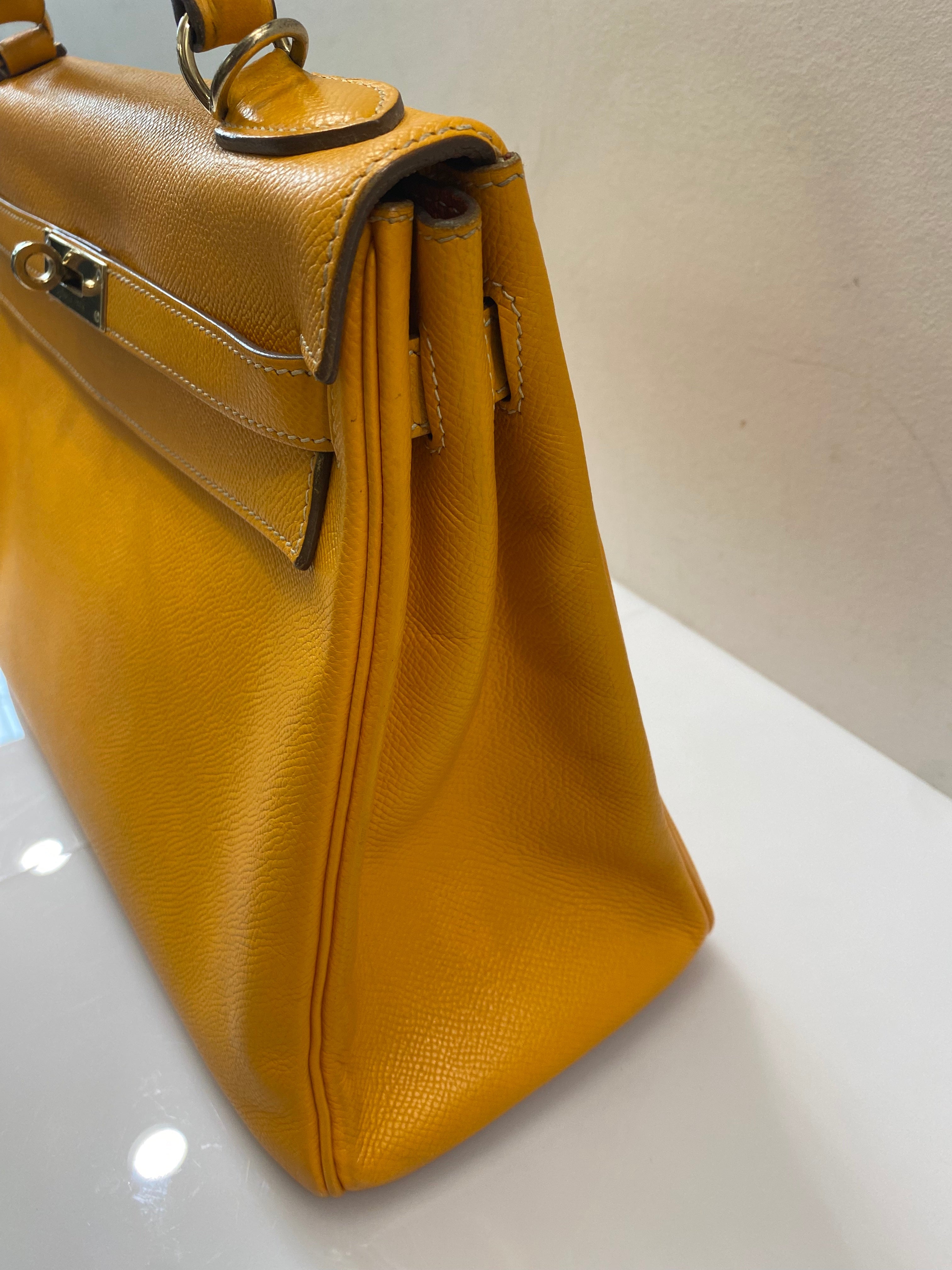 HERMÈS EPSOM LEATHER KELLY 28 SELLIER