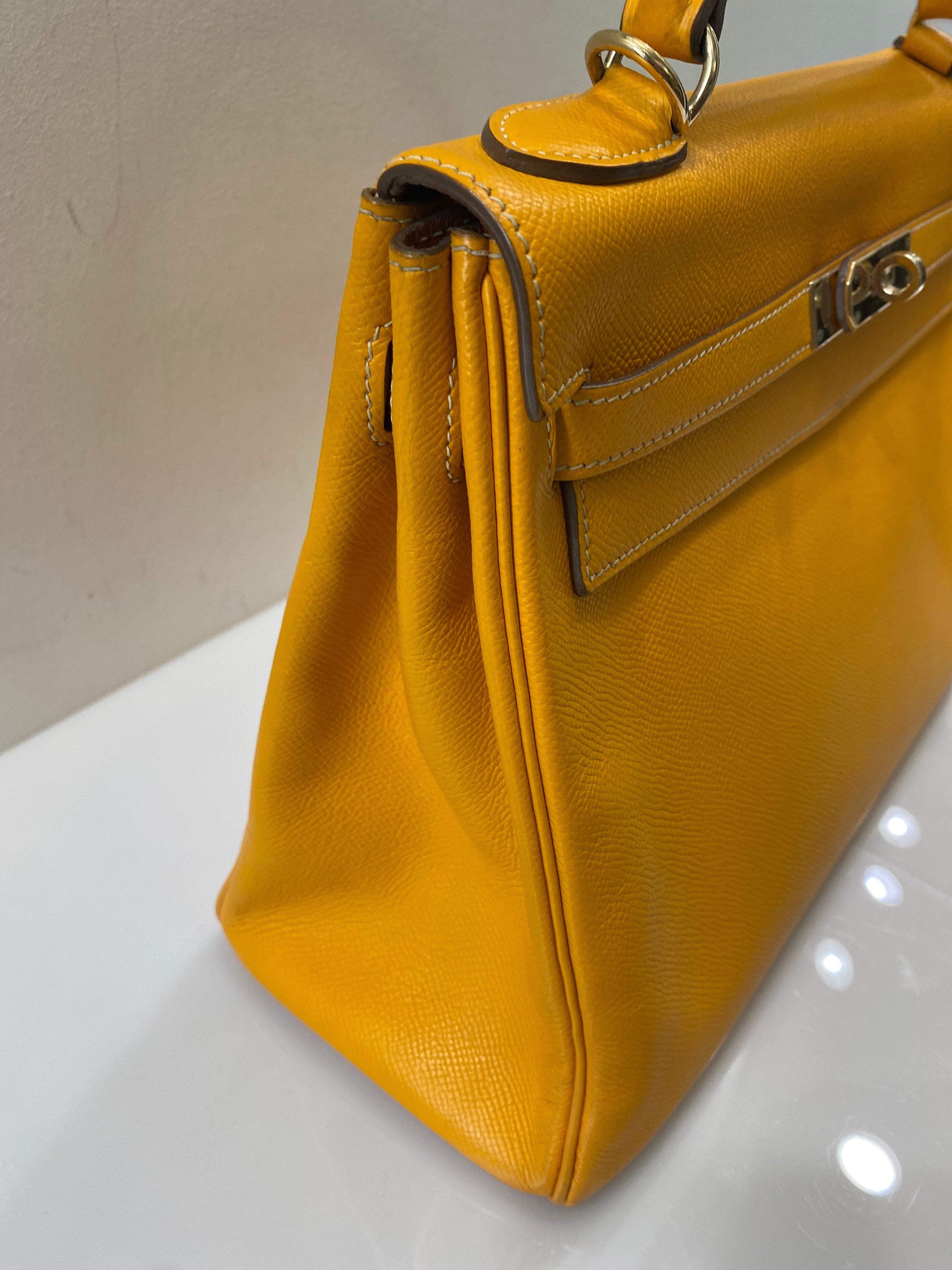 HERMÈS EPSOM LEATHER KELLY 28 SELLIER