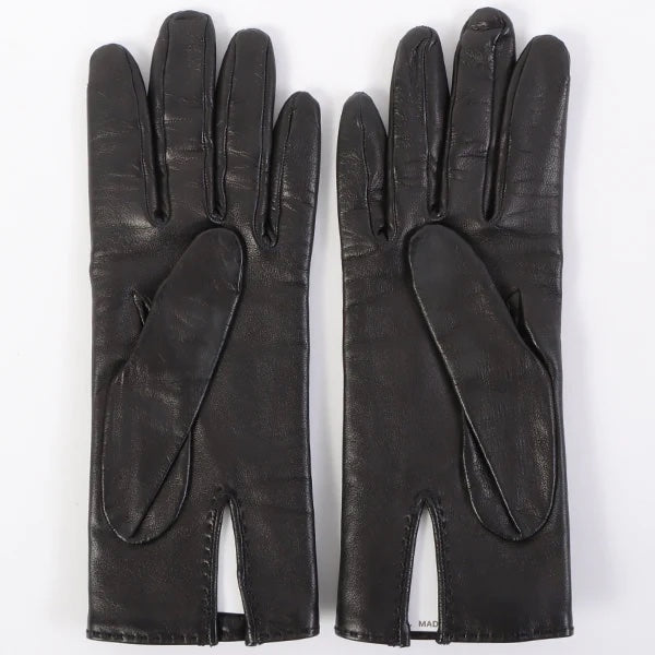 HERMÈS KELLY CONSTANCE LAMBSKIN LEATHER CHARM GLOVES
