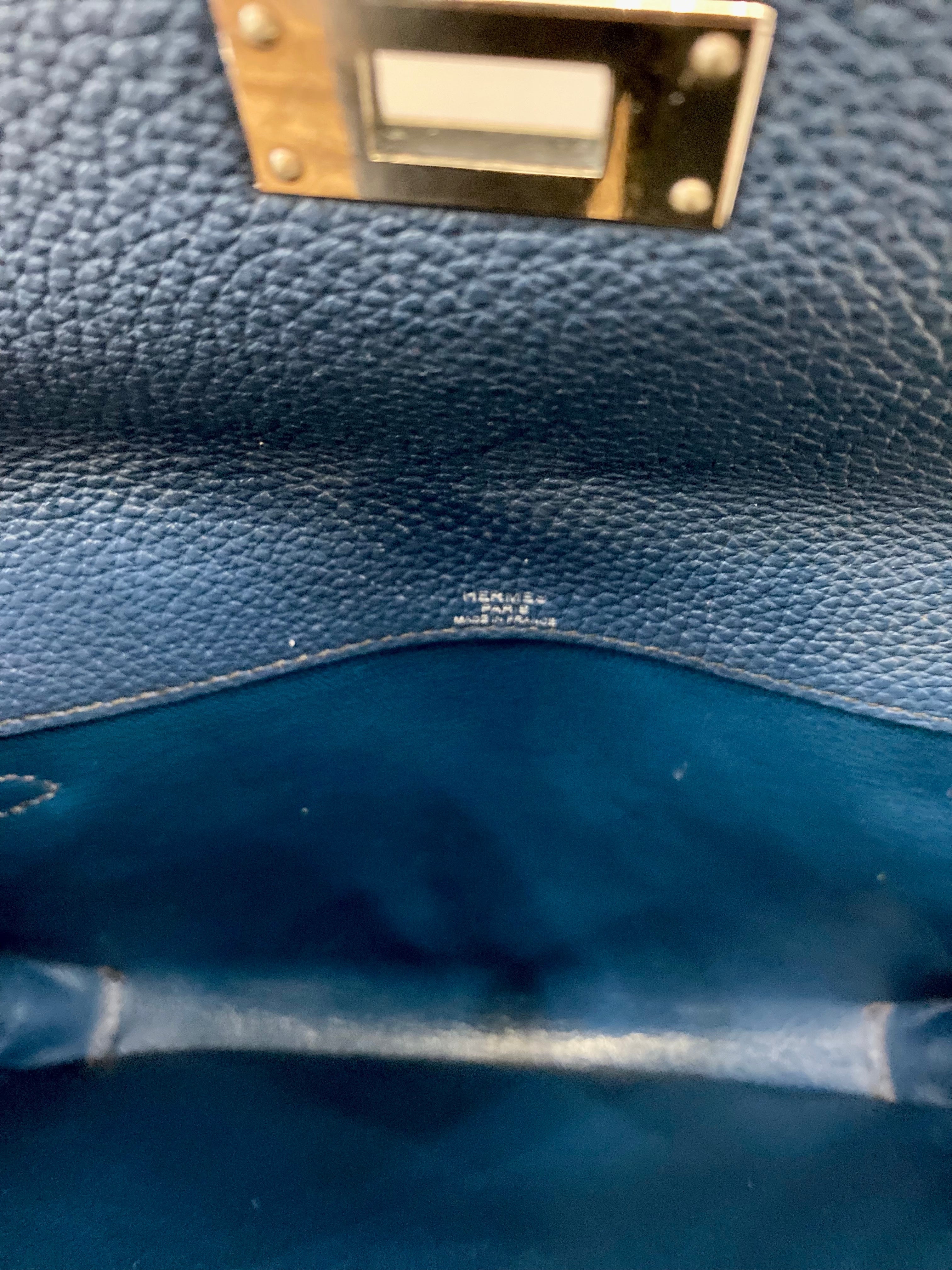 HERMÈS KELLY DEPECHES 25 TOGO LEATHER POUCH/CUTCH BAG